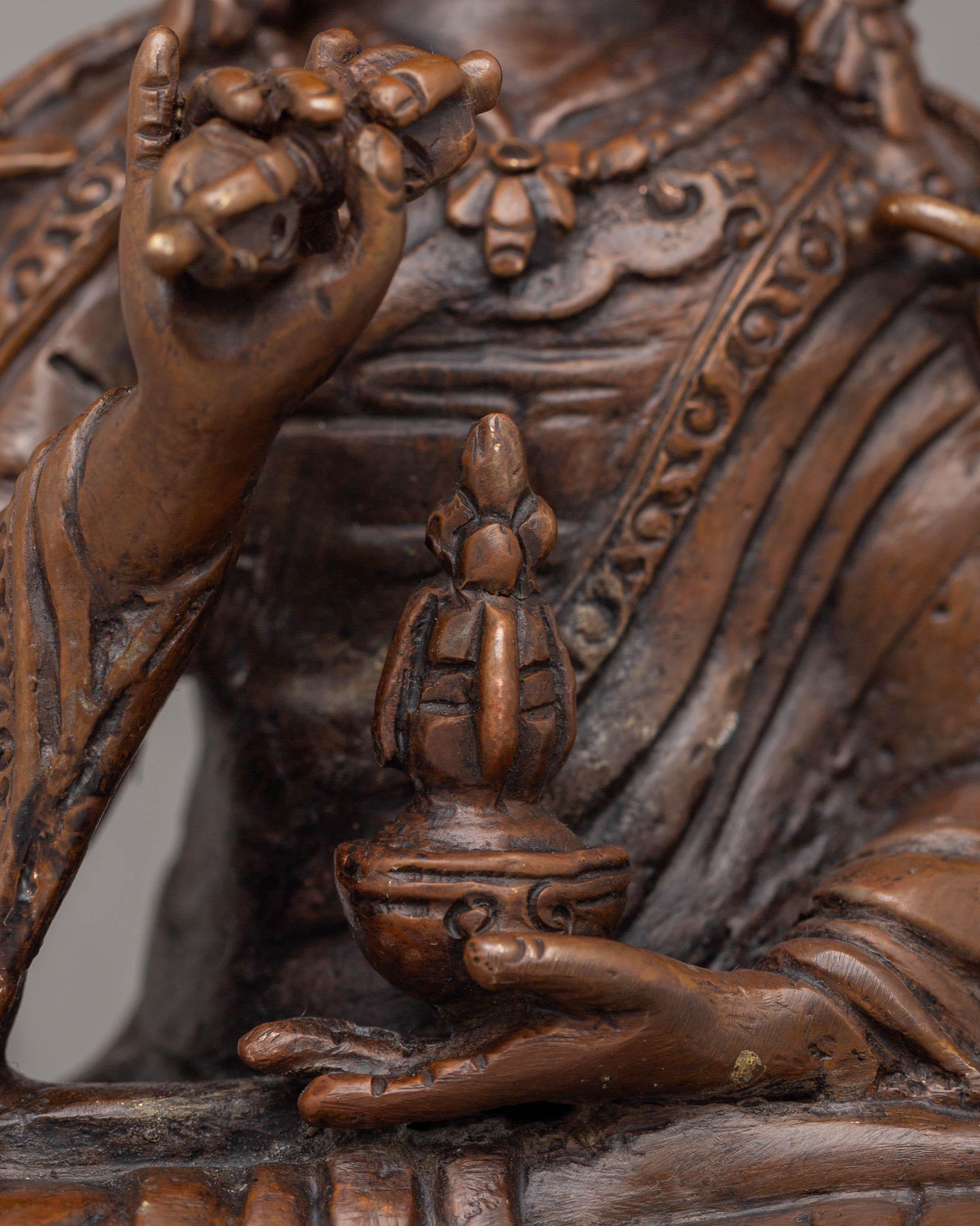 Handcrafted Tibetan Guru Tsokye Dorje Statue | Tibetan Deity Sculpture