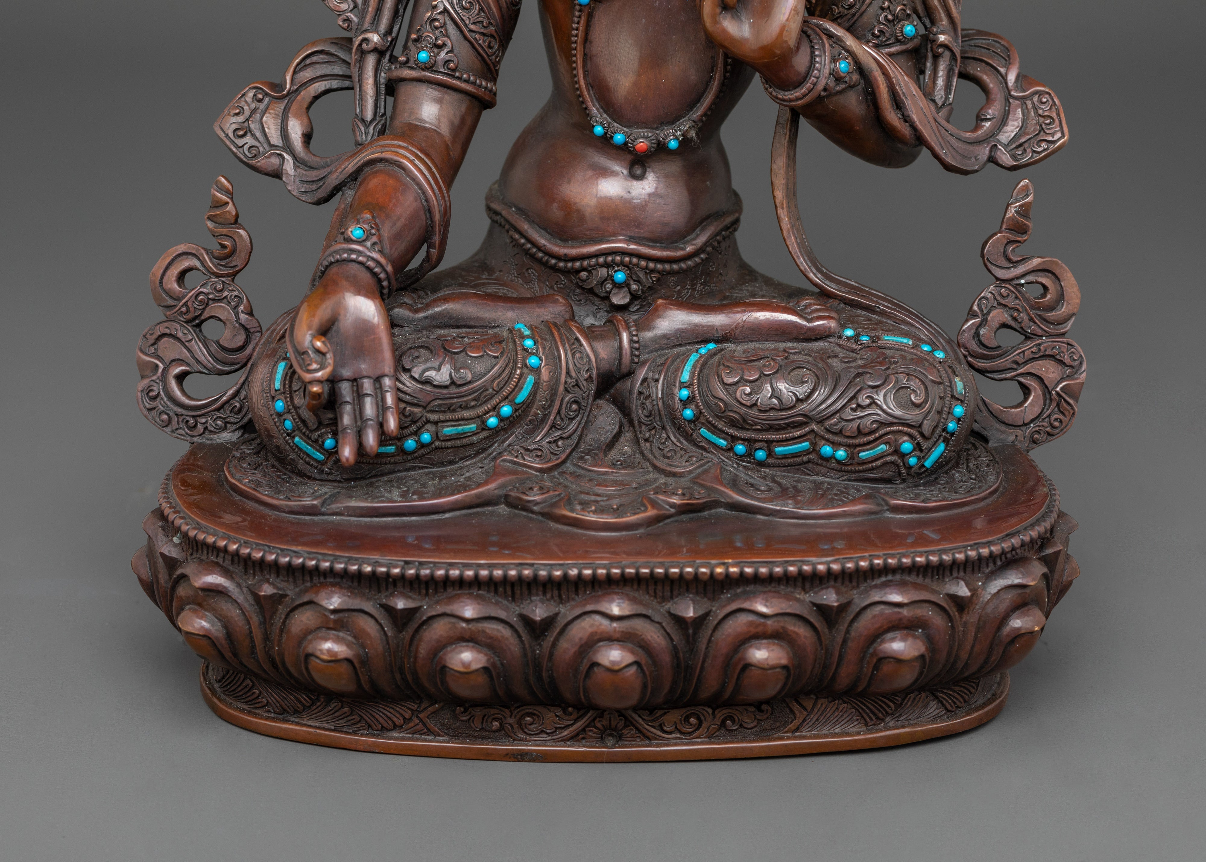 13.4-Inch White Tara Statue | Sympathetic Buddha