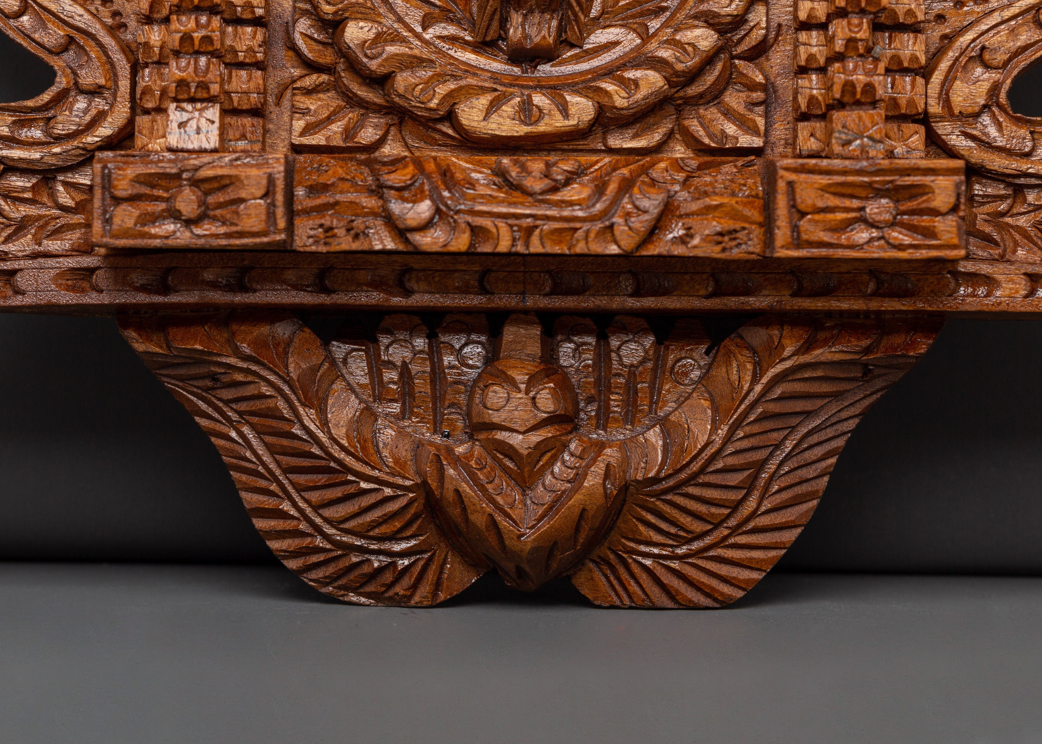 Hand-Carved Peacock Wall Hanging | Unique Wooden Art Piece