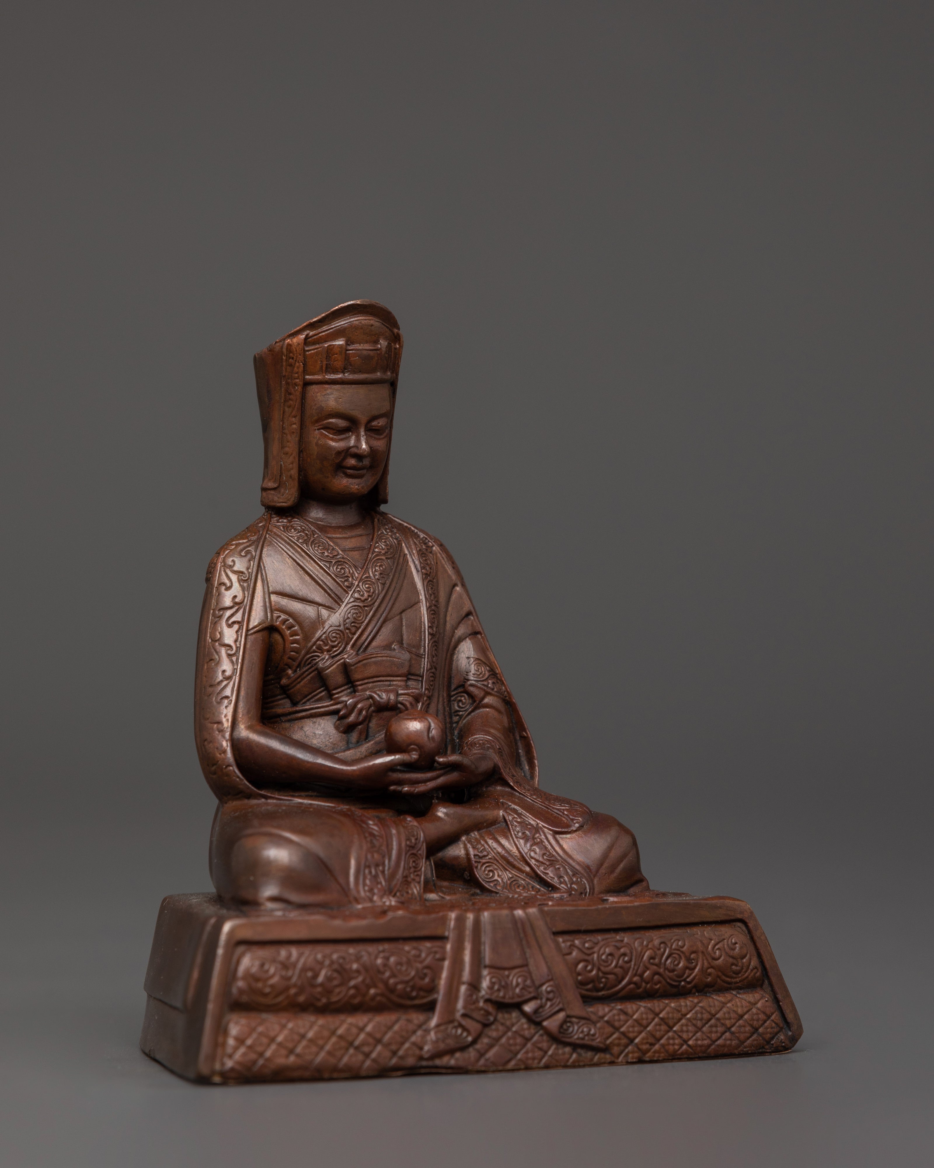Tibetan Buddhist Master Gampopa Statue | Kagyu Lineage Founder