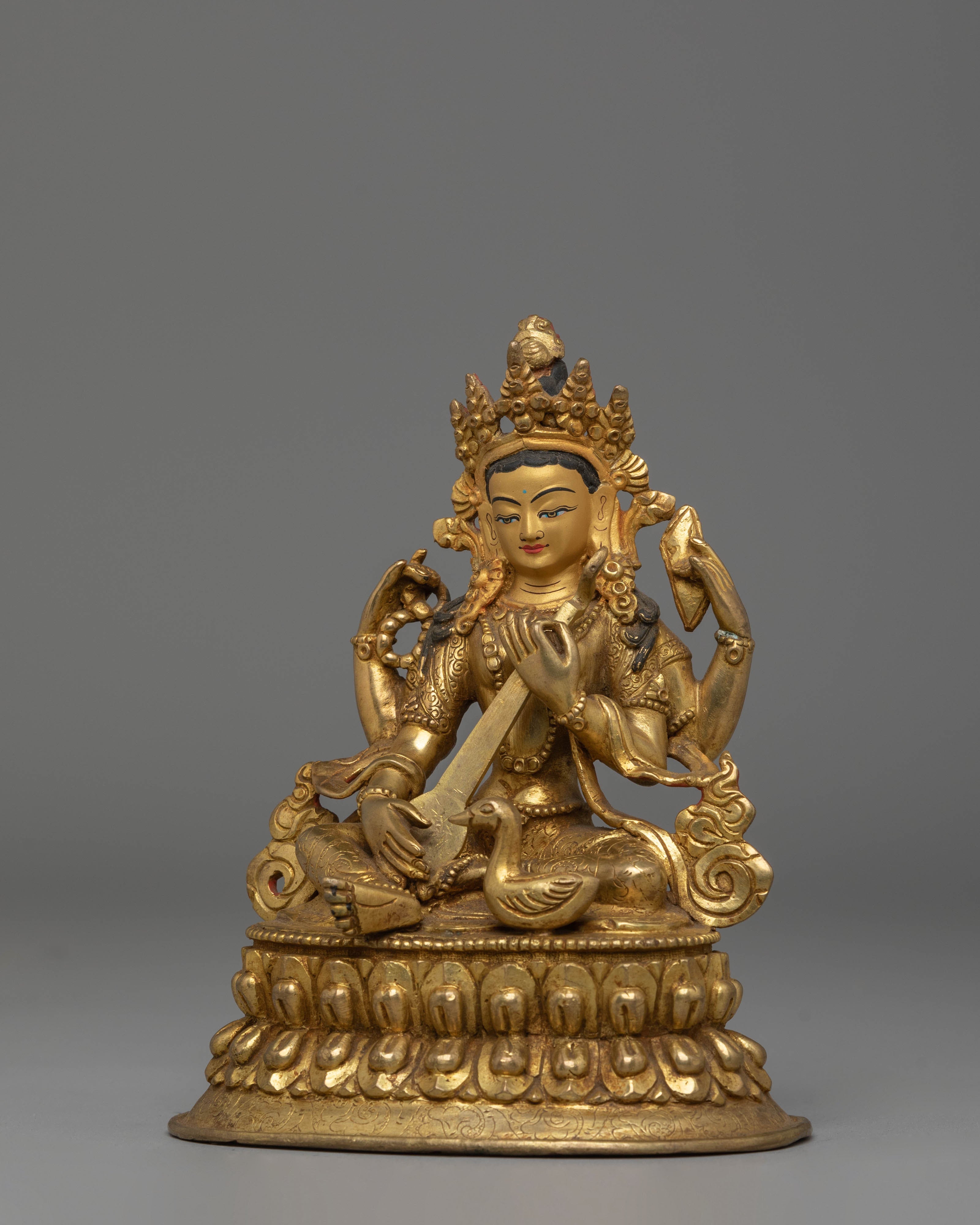 Saraswati Sculpture for Decor: The Goddess of Wisdom