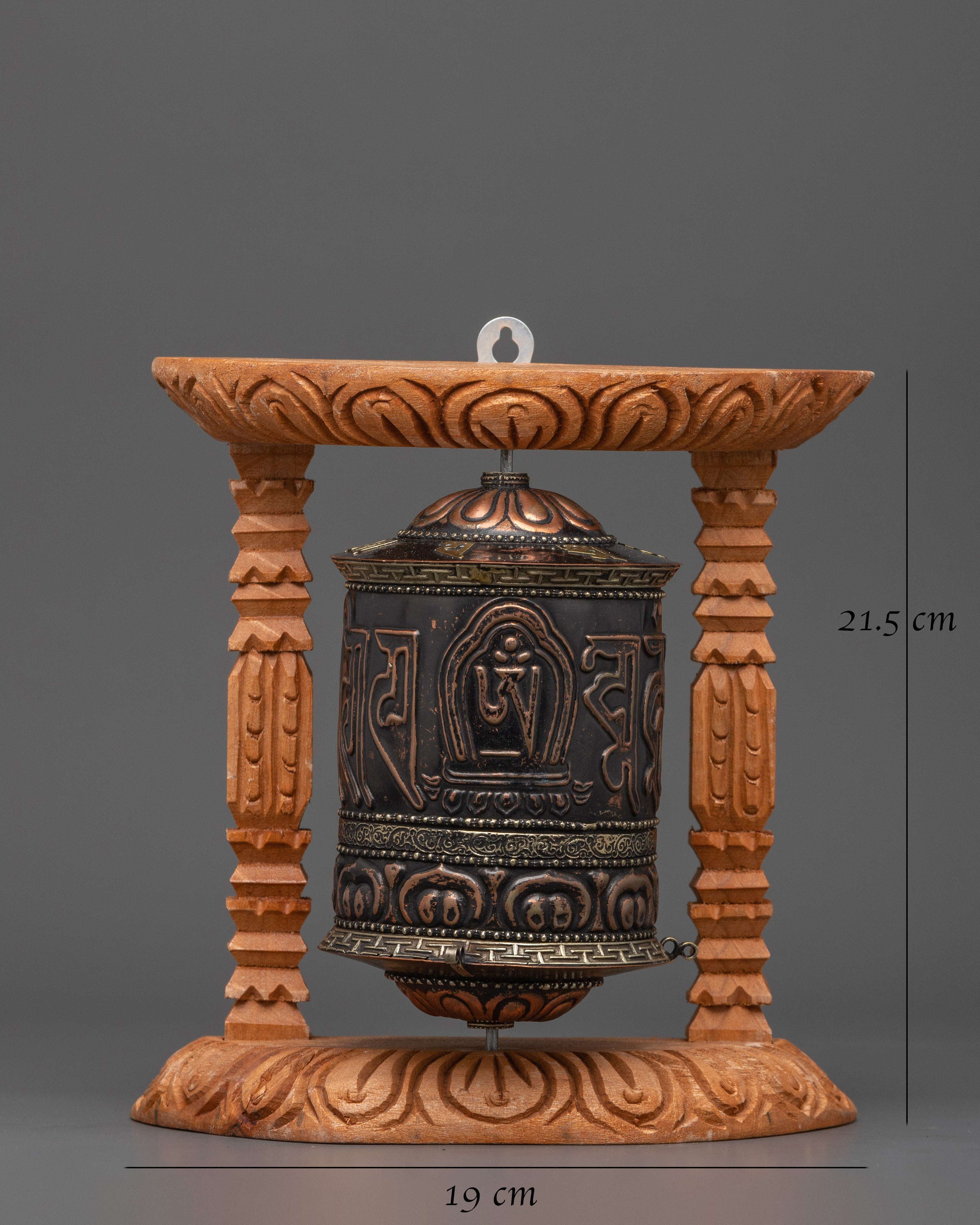 Buddhist Blessing Prayer Wheel | Decorative Spiritual Spinner for Ritual Use