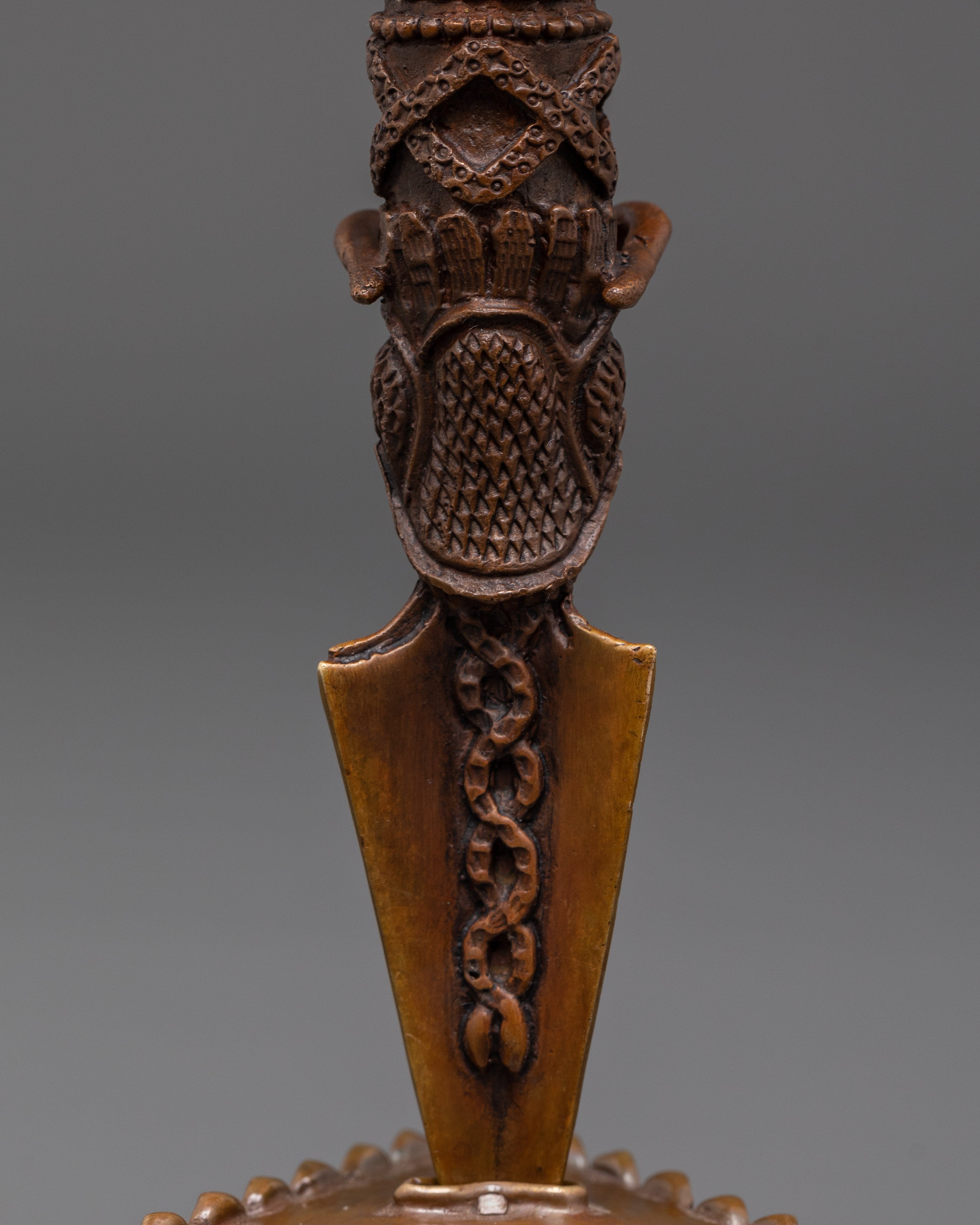 Tibetan Ritual Weapon Phurba | Buddhist Ritual Dagger for Meditation and Altar