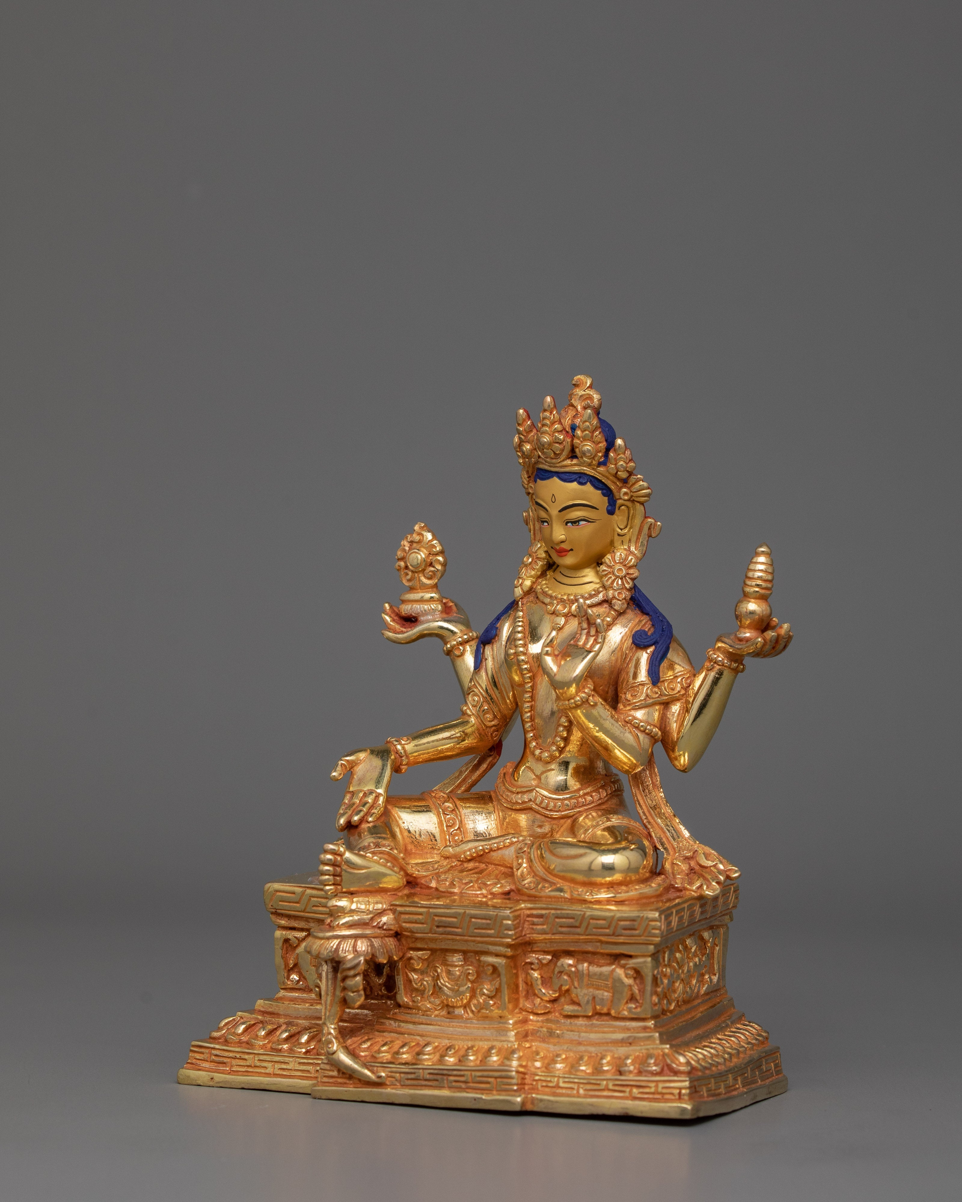 Sacred Figurine of Divine Goddess Laxmi | Goddess of Wealth, Prosperity and Abundance