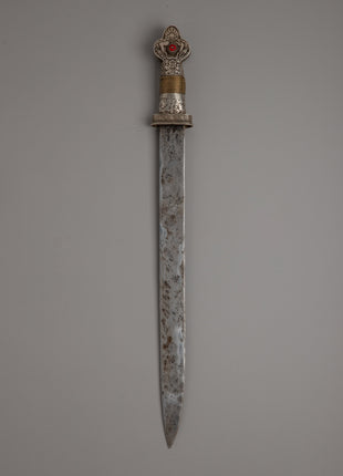A Vintage Buddhist Ritual Sword for Spiritual Practices and Decor |  A stunning 61.5cm Buddhist spiritual artifact.