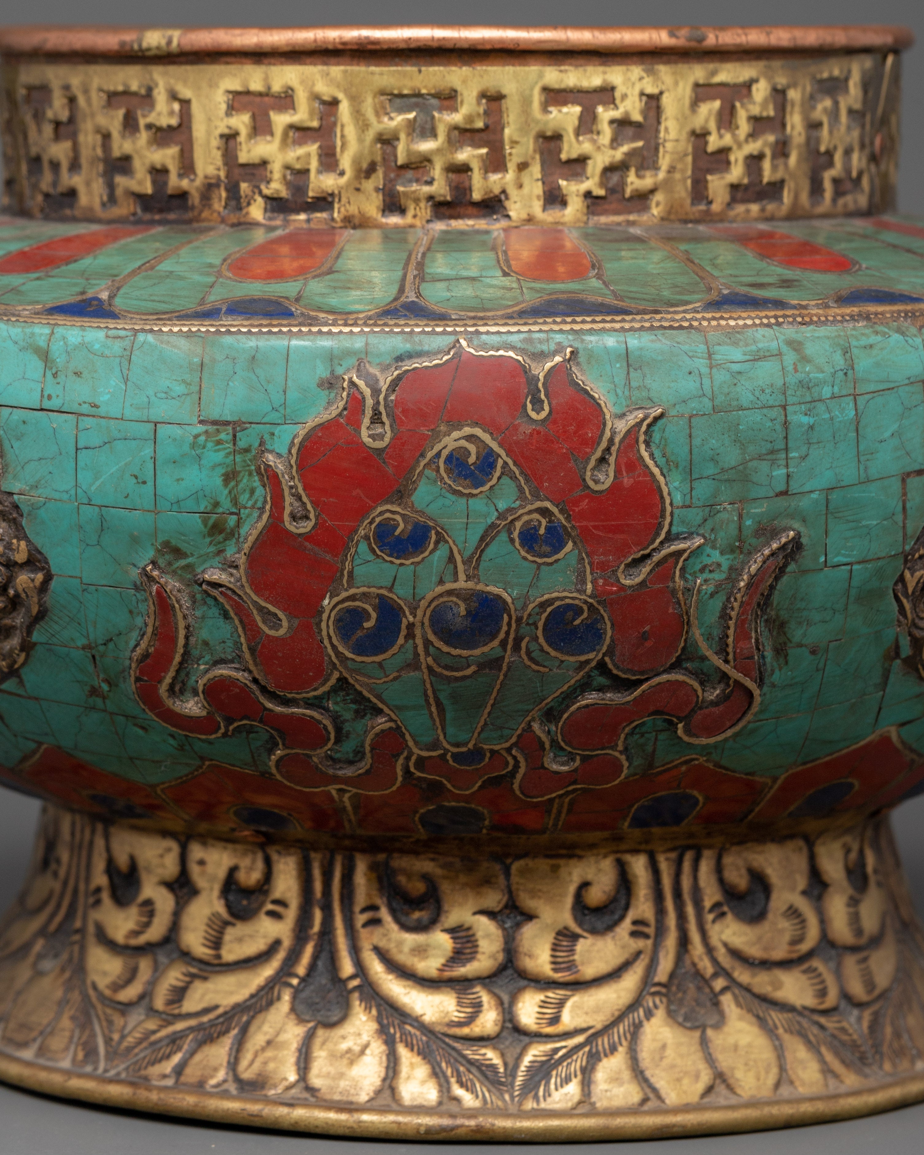 Tibetan Copper Rice Pot |  A Symbol of Prosperity & Ritual Elegance