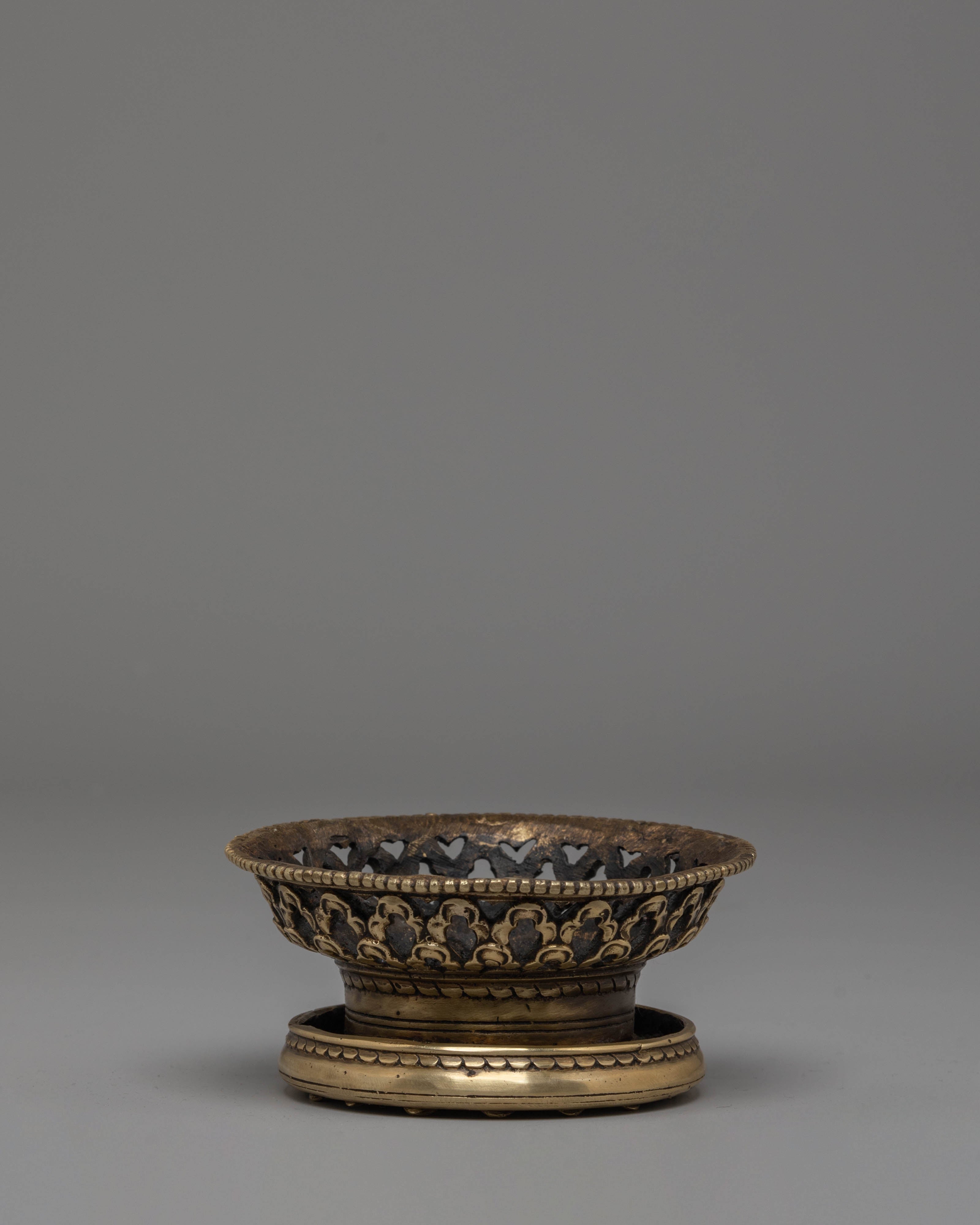 Traditional Handmade Oil Lamp | Brass Ritual Lamp for Puja