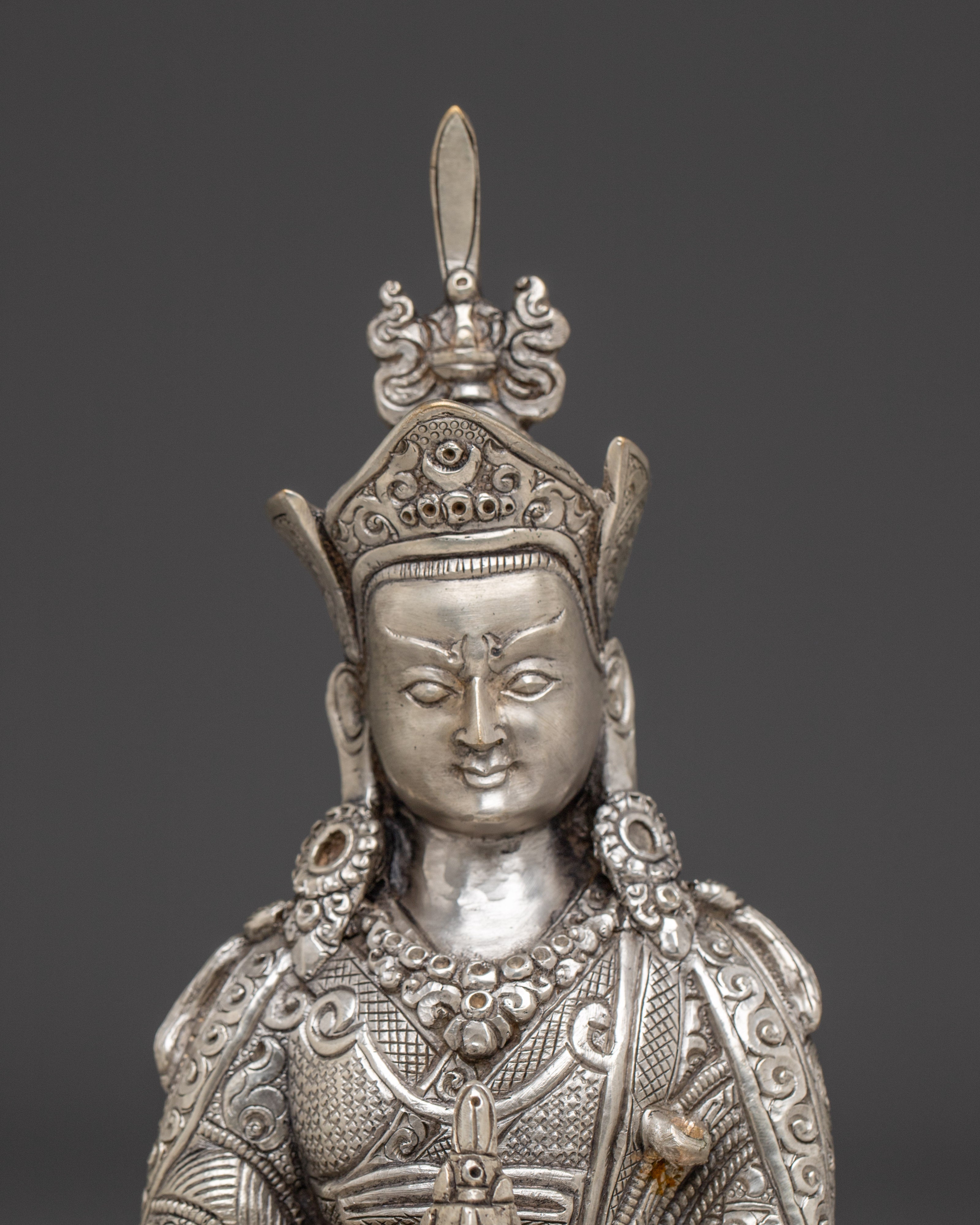 Nepalese Spiritual Statue of Guru Rinpoche | Padmasambhava Deity