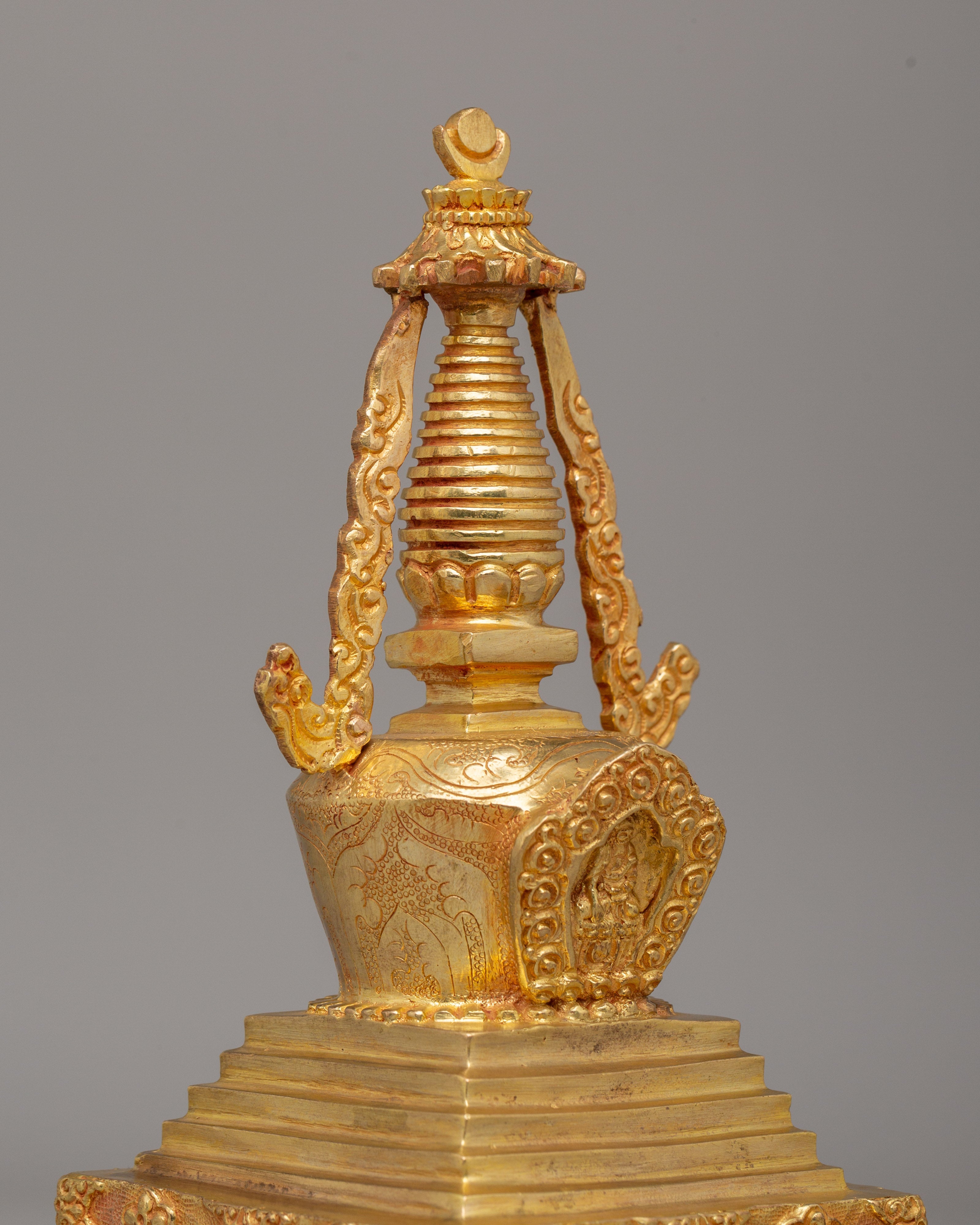 Himalayan Buddhist Stupa for Meditation | Handcrafted Sacred Shrine