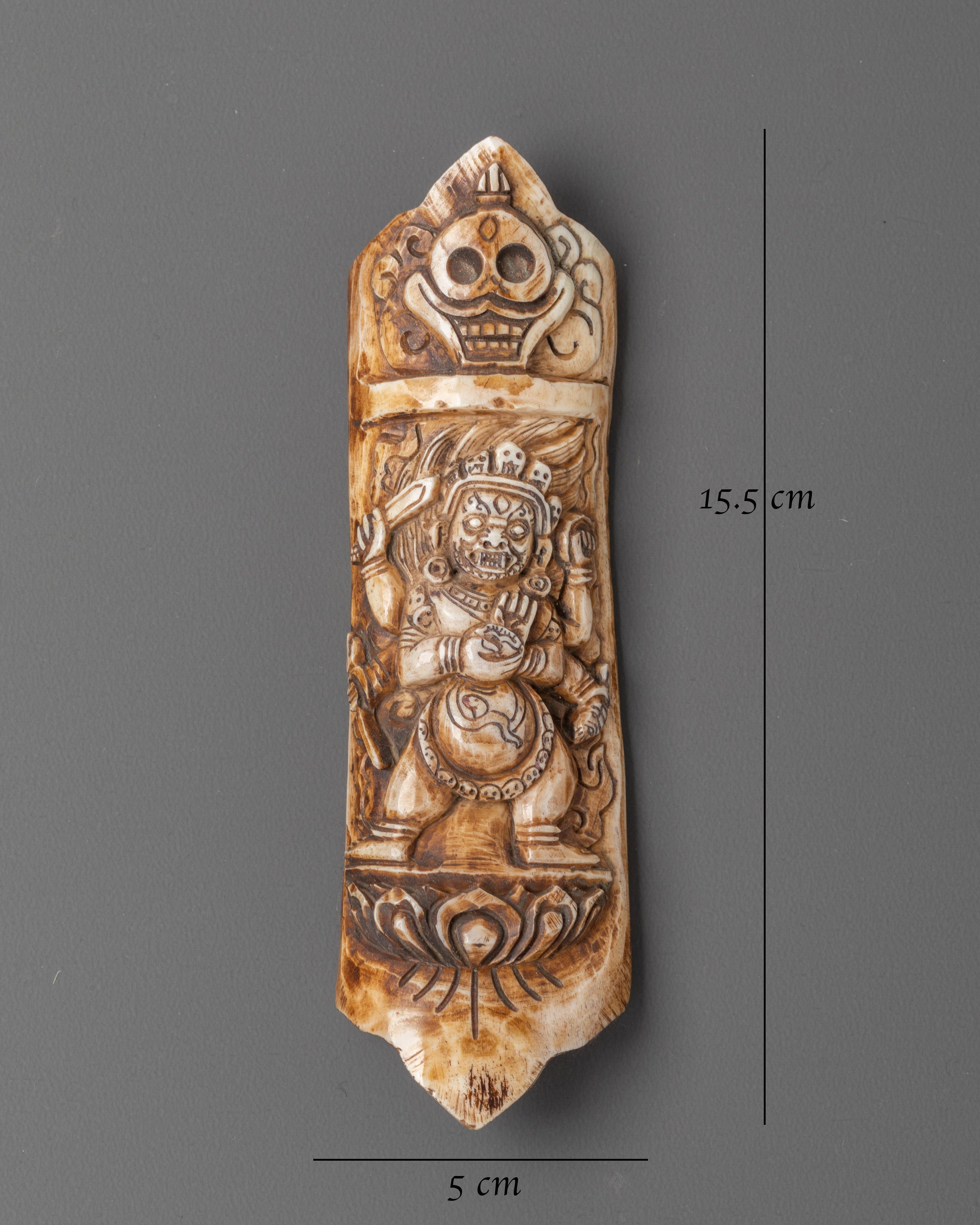 Mahakala Engraved Bone | Bone for Spiritual Protection