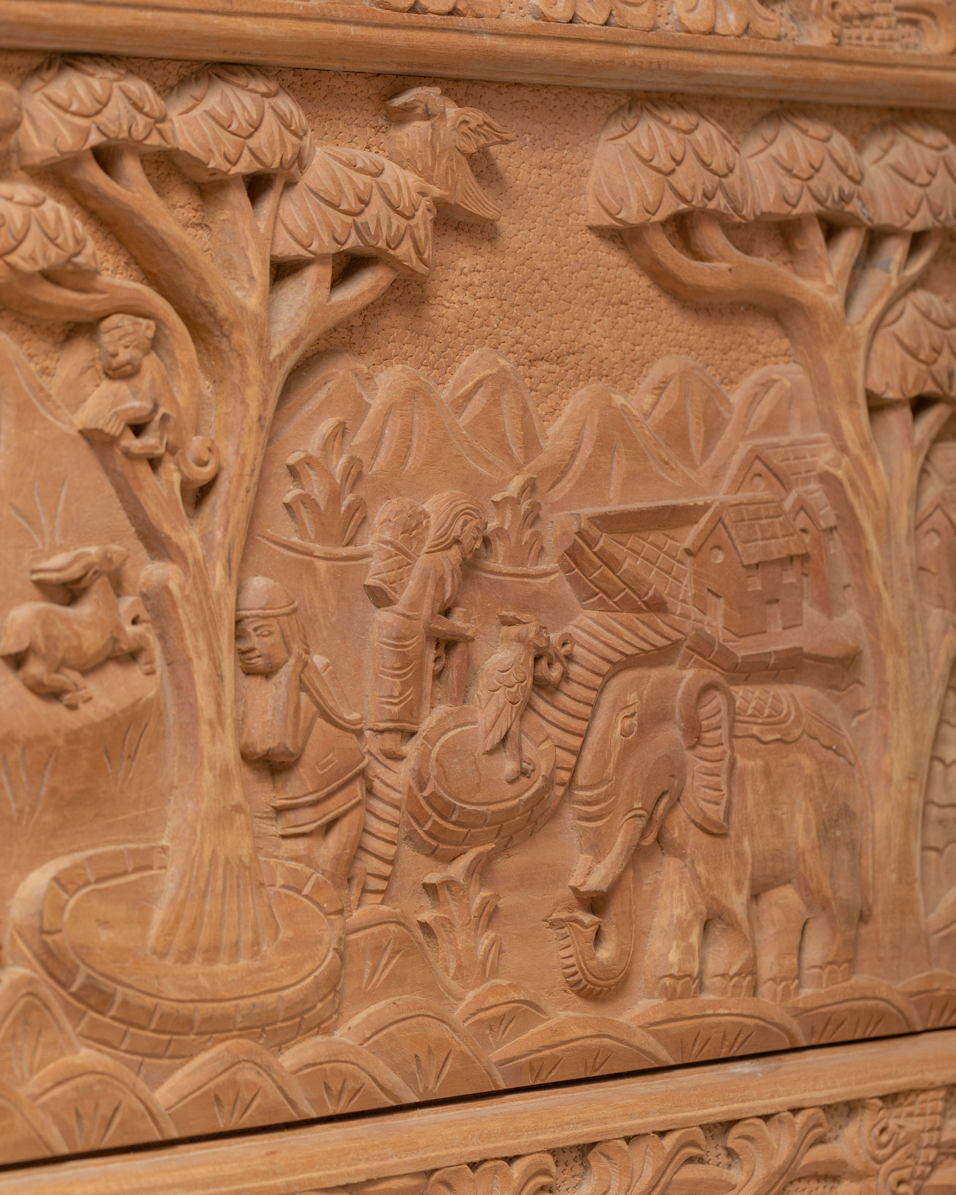 Tibetan Wooden Folding Table | Portable Outdoor Dining Set