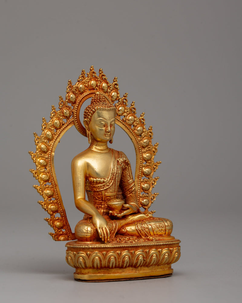 Enlightened Shakyamuni Buddha Rulers of Shakya Clan | 24K Gold Gilded Figurine