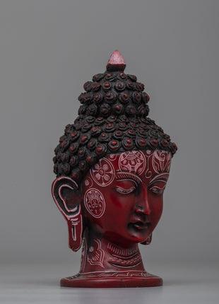 Elevate Your Decor With Red Buddha Head | Spiritual Decor for Meditation & Zen Spaces