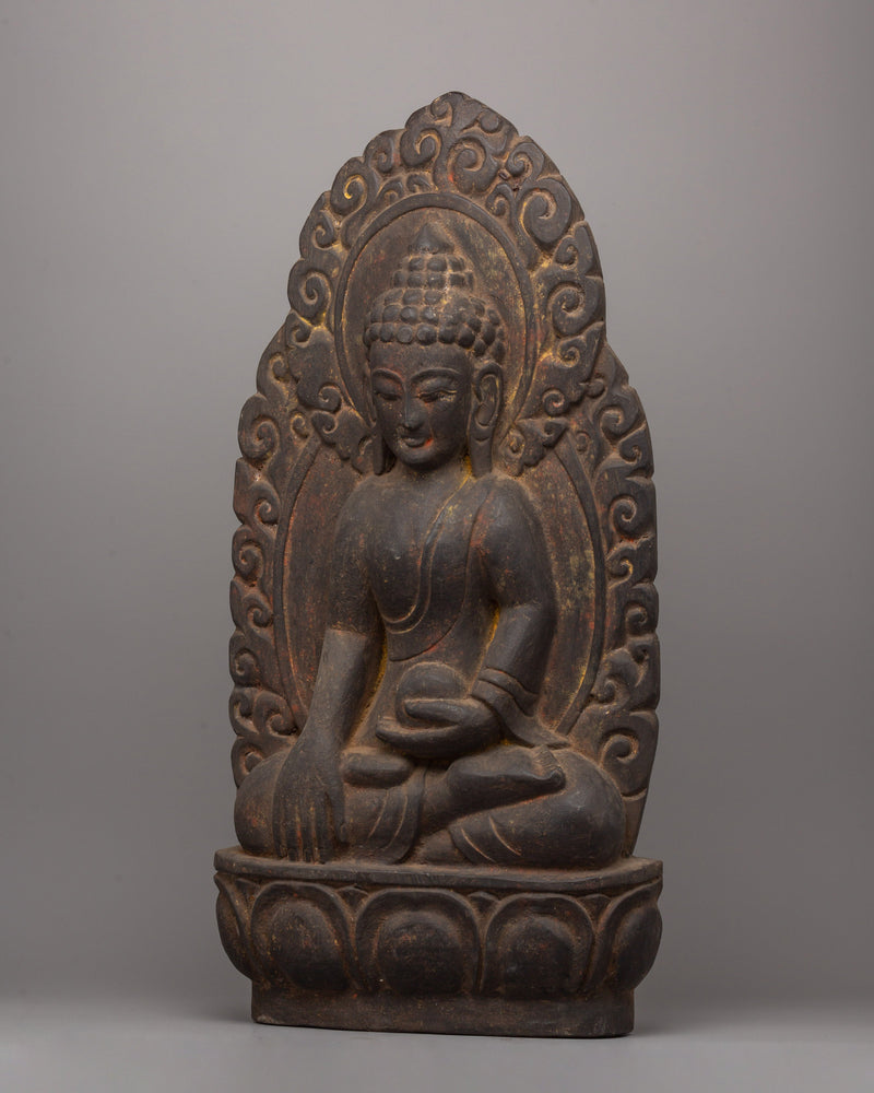 Wooden Shakyamuni Buddha Statue | Buddha for Meditation and Altar Spaces