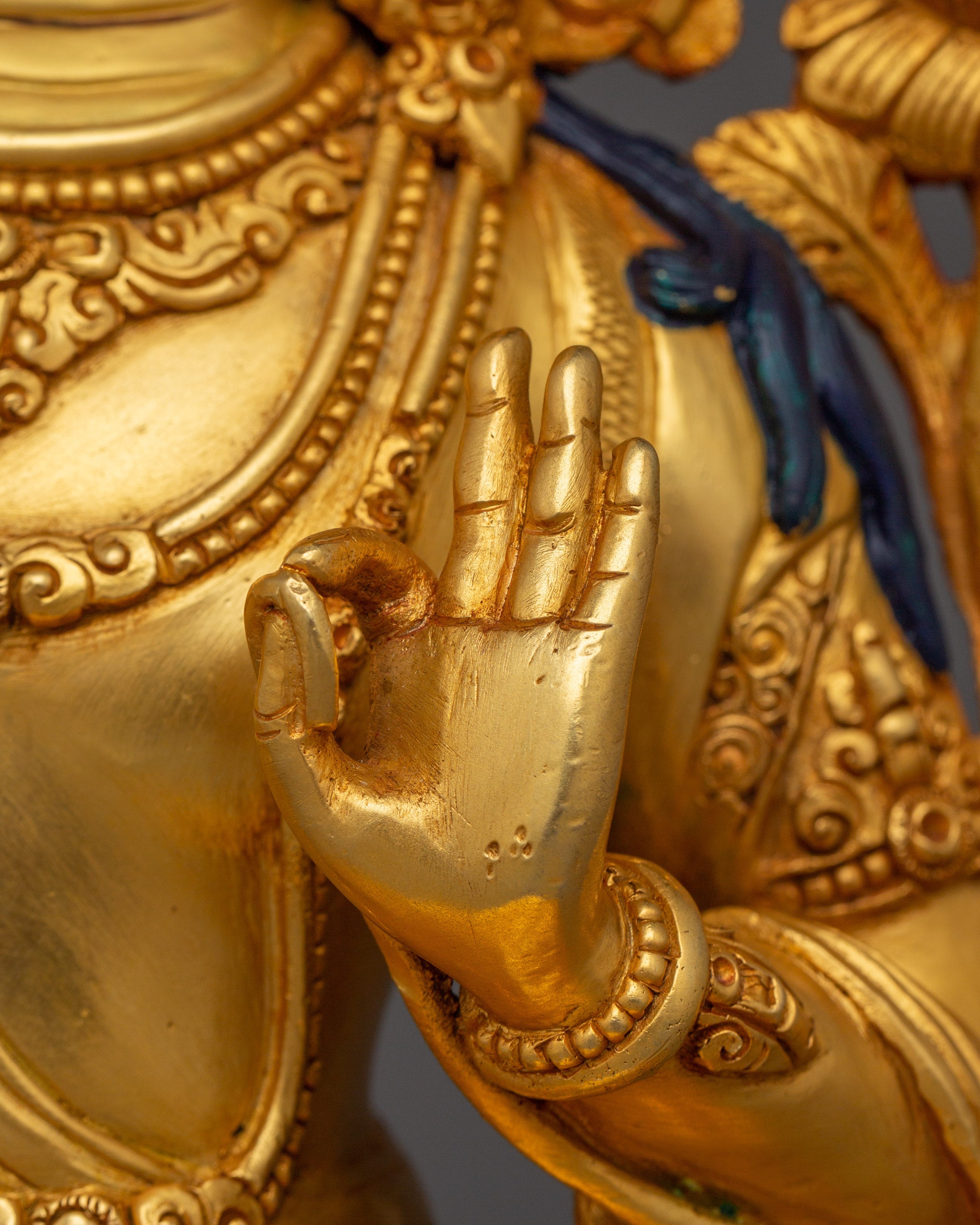 Wisdom Being Manjushri Statue | Divine Bodhisattva Artwork