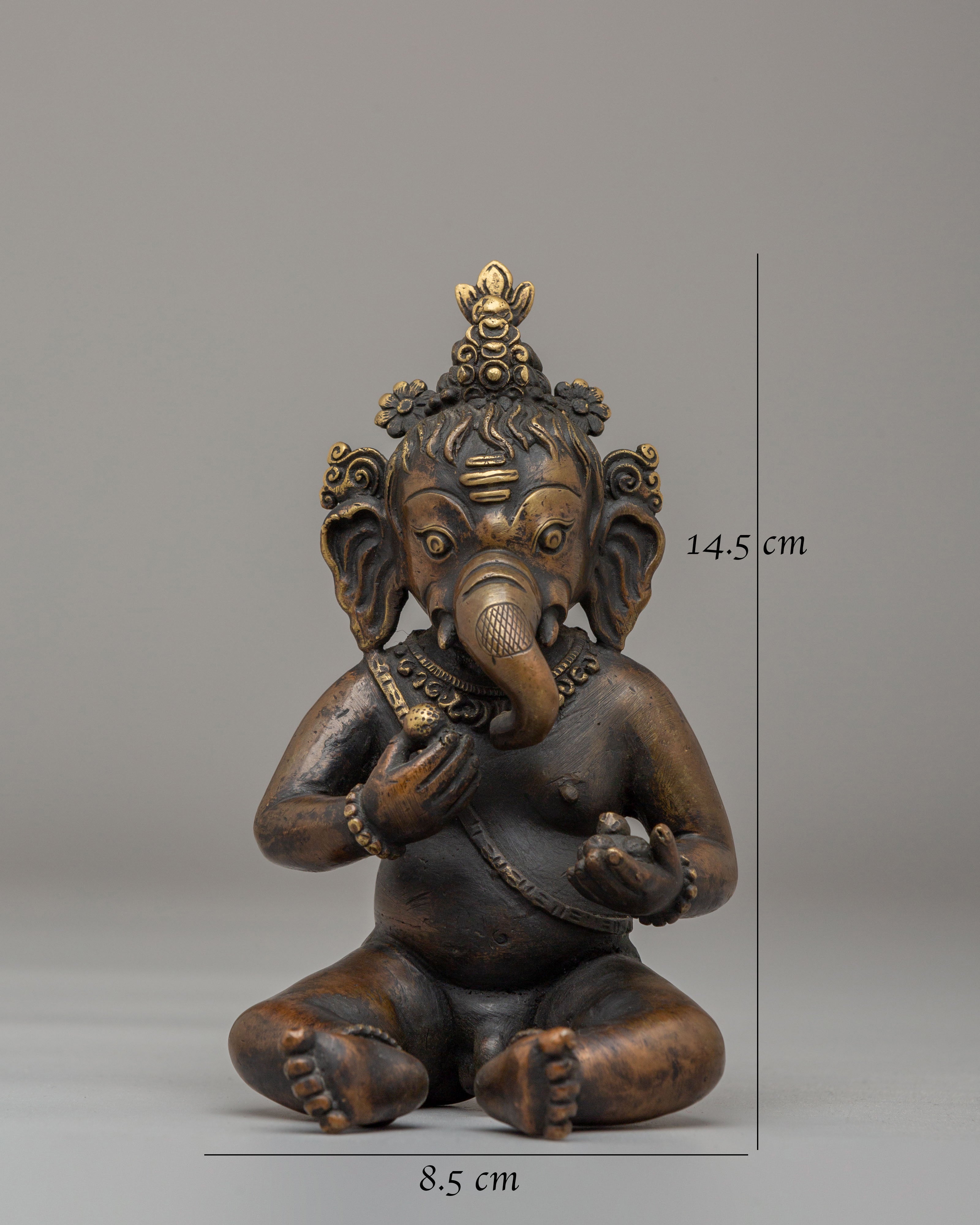 Ganesh Remover of Obstacles Statue | Lord Ganesha Hindu God Sculpture