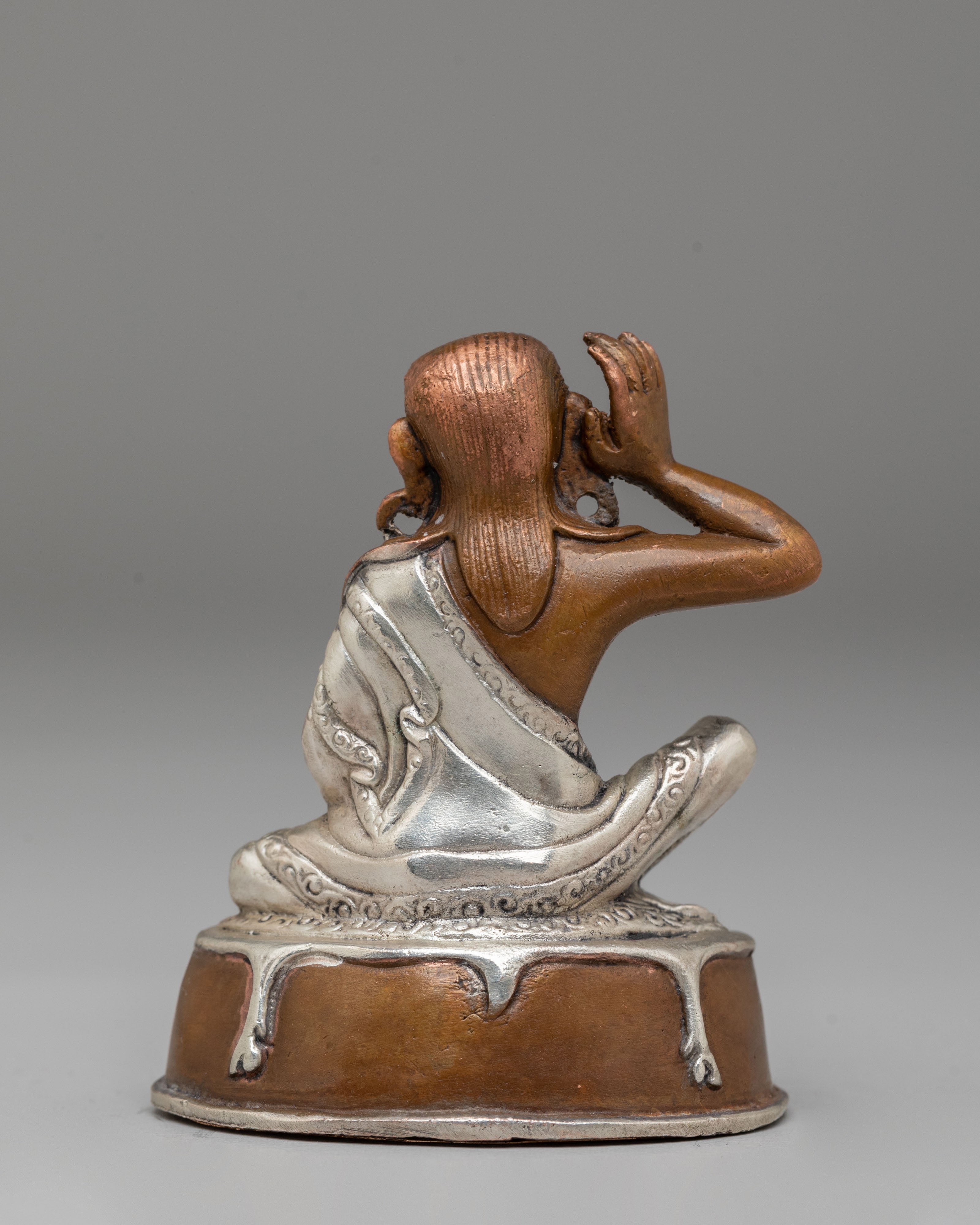 Handcrafted Milarepa Statue | Sacred Tibetan Art for Altar & Meditation