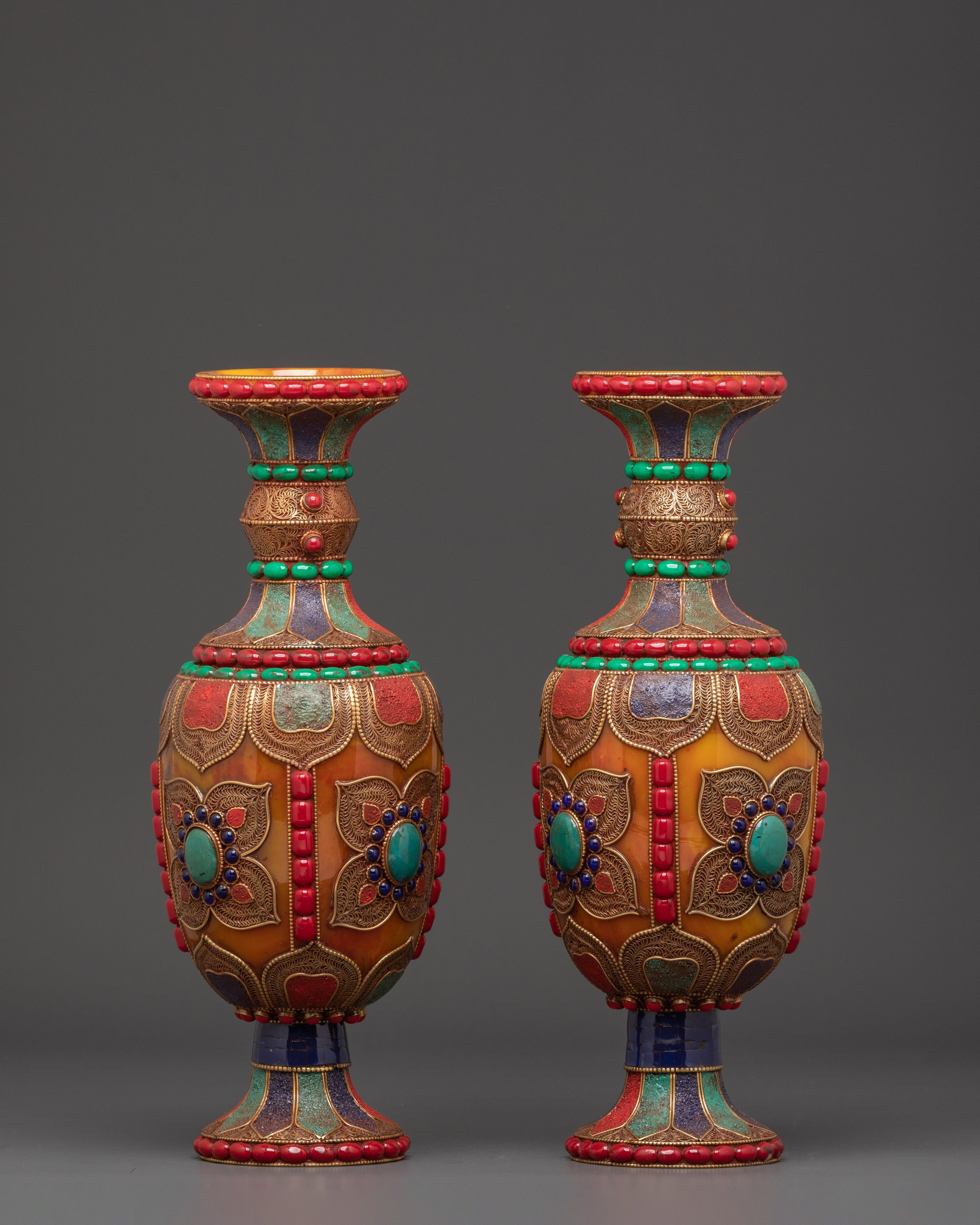 Flower Vase Set For Decor | Himalayan Vase for Home & Office