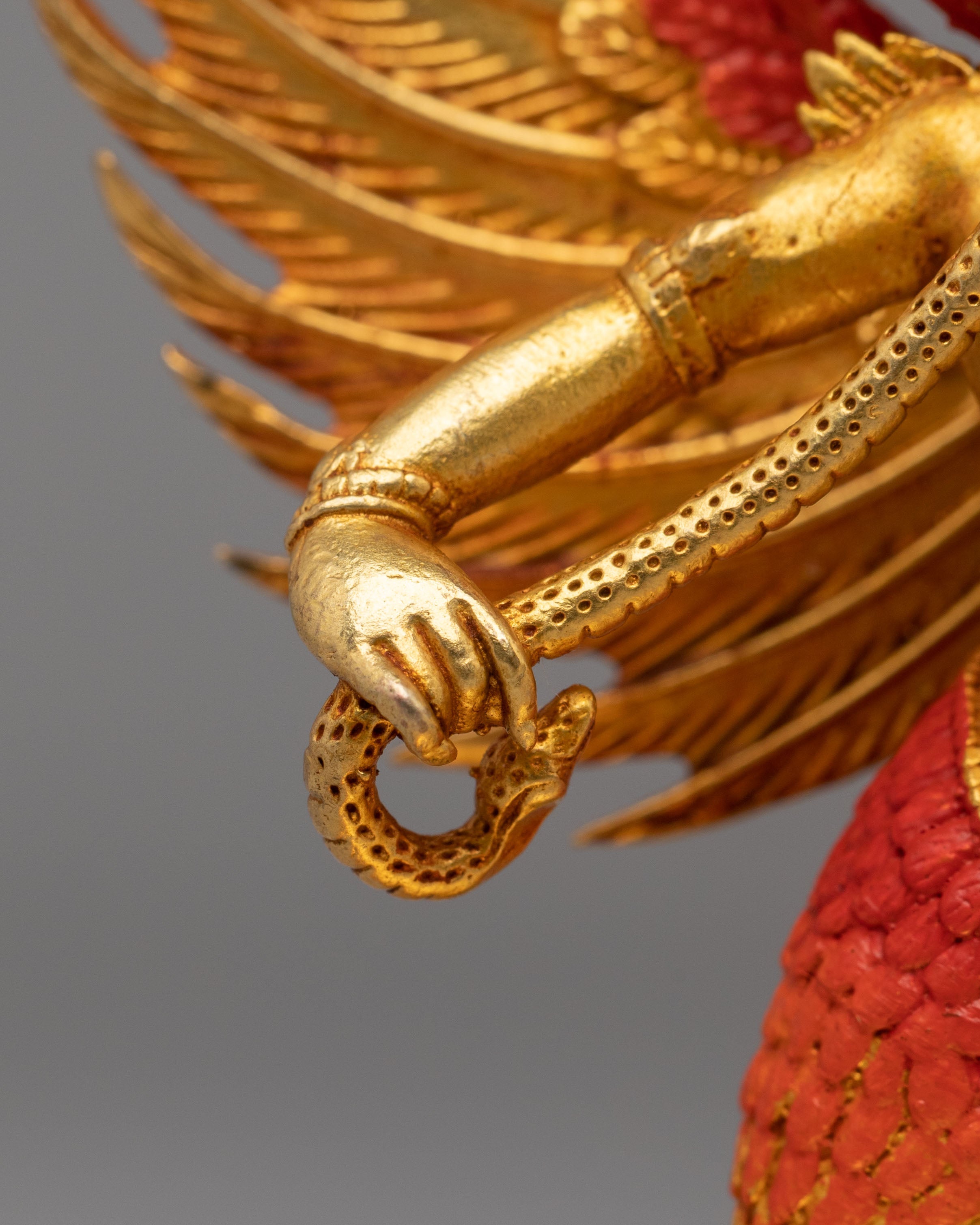 Tibetan Scared Buddhist Garuda Statue | Bird Deity Figurine
