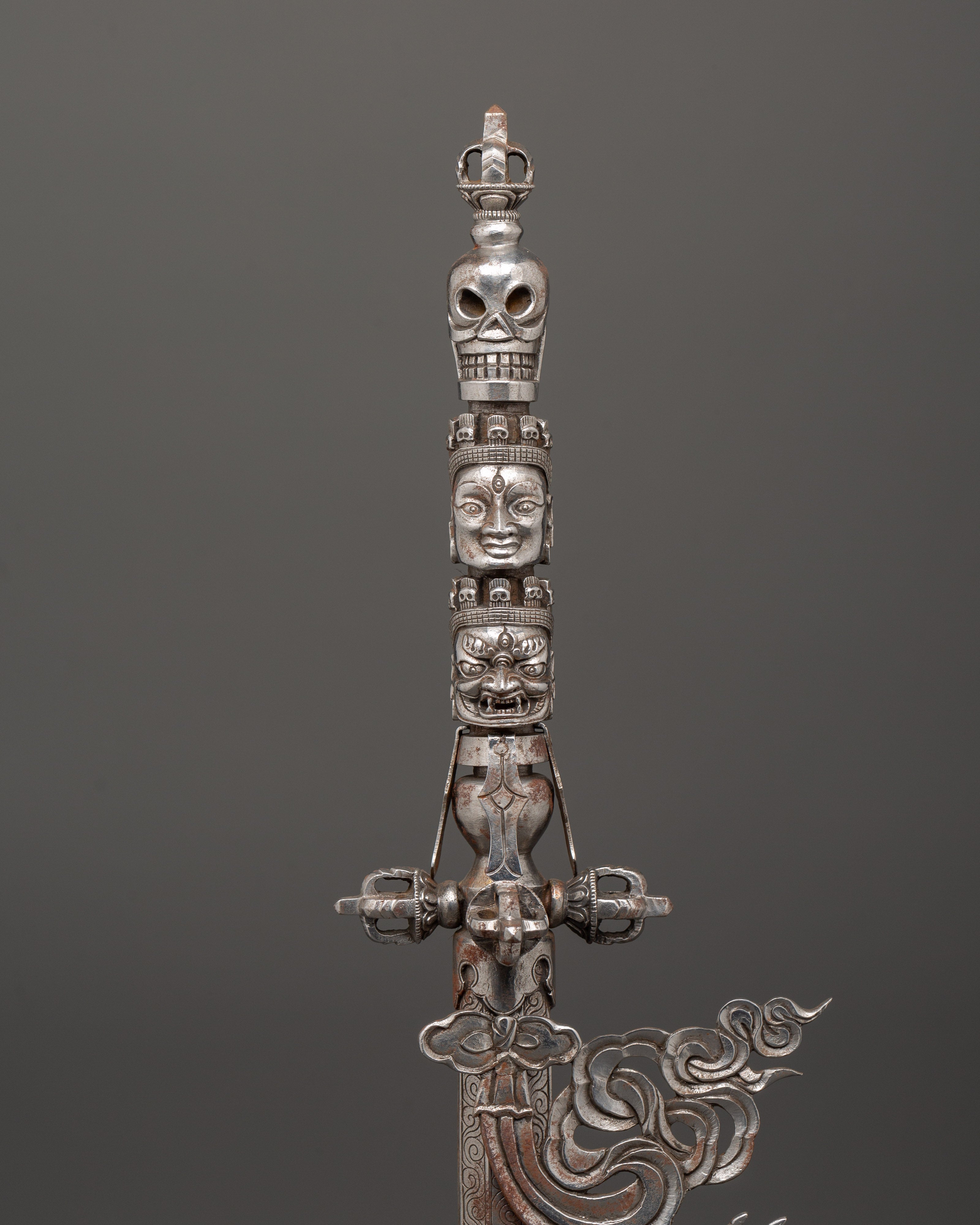 Khatan Tibetan Ritual | Sacred Iron Artifact for Spiritual Practice