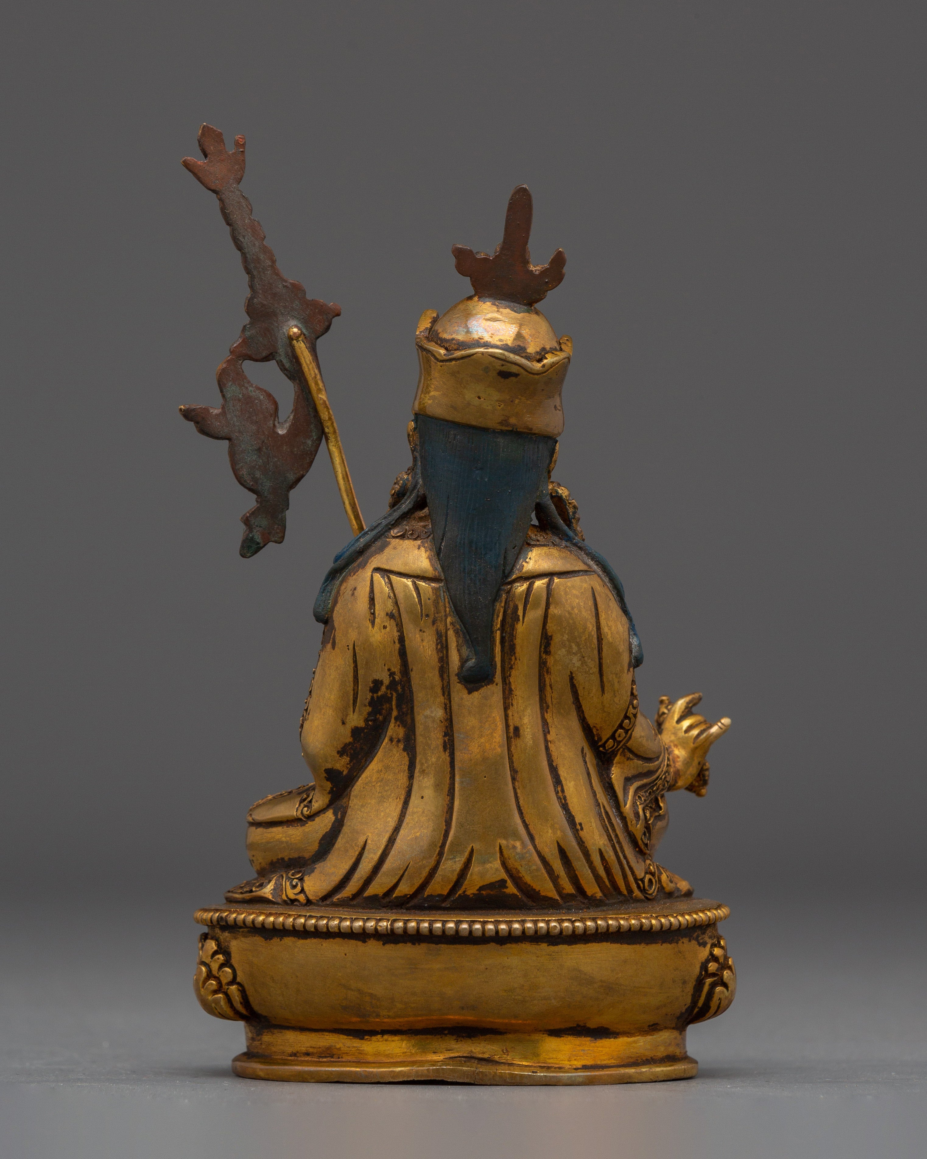 Sacred Meditation Idol Guru Rinpoche Statue | Tibetan Padmasambhava Spiritual Figurine