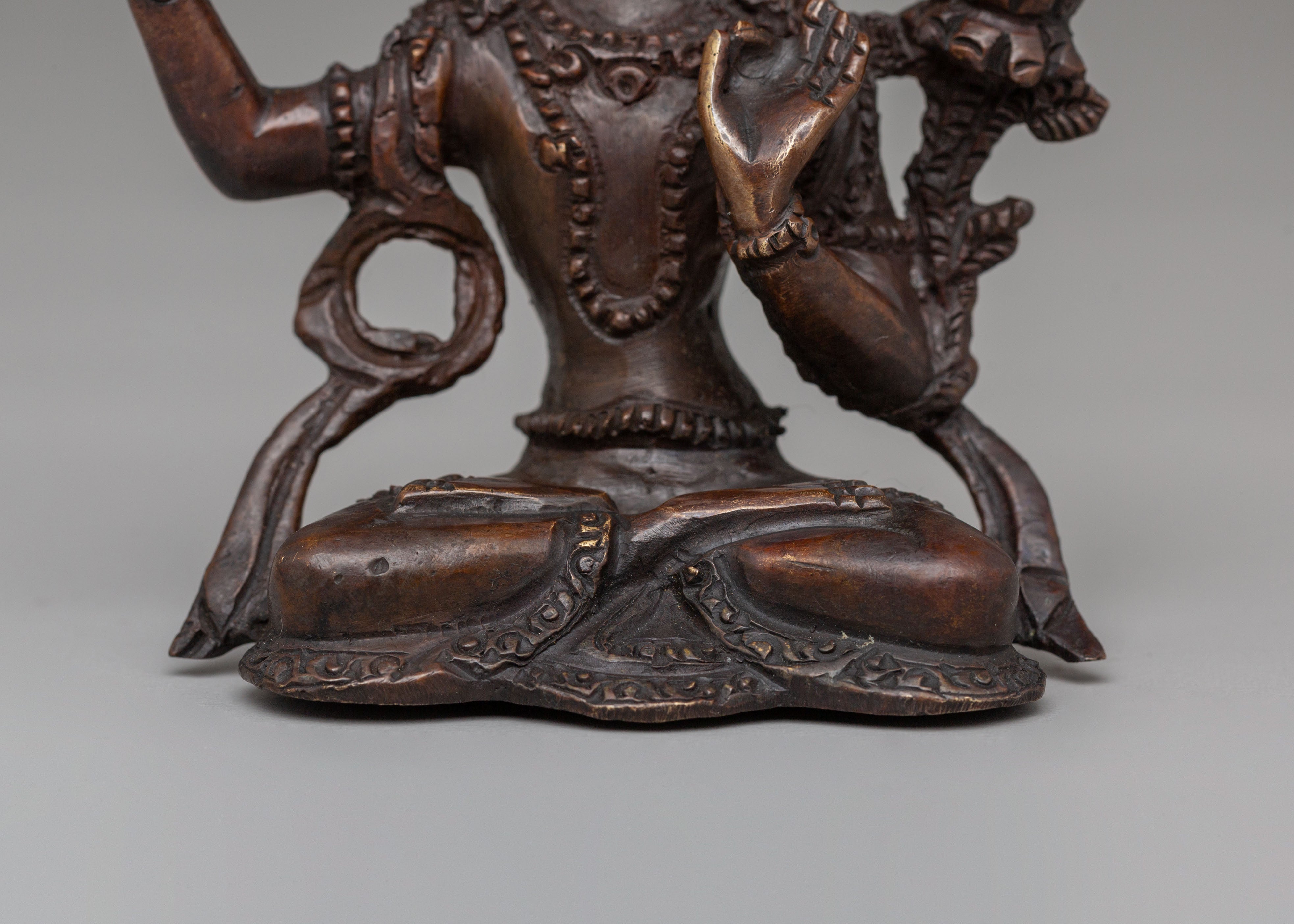 Traditional Tibetan Manjushri Statue | Bodhisattva of Wisdom