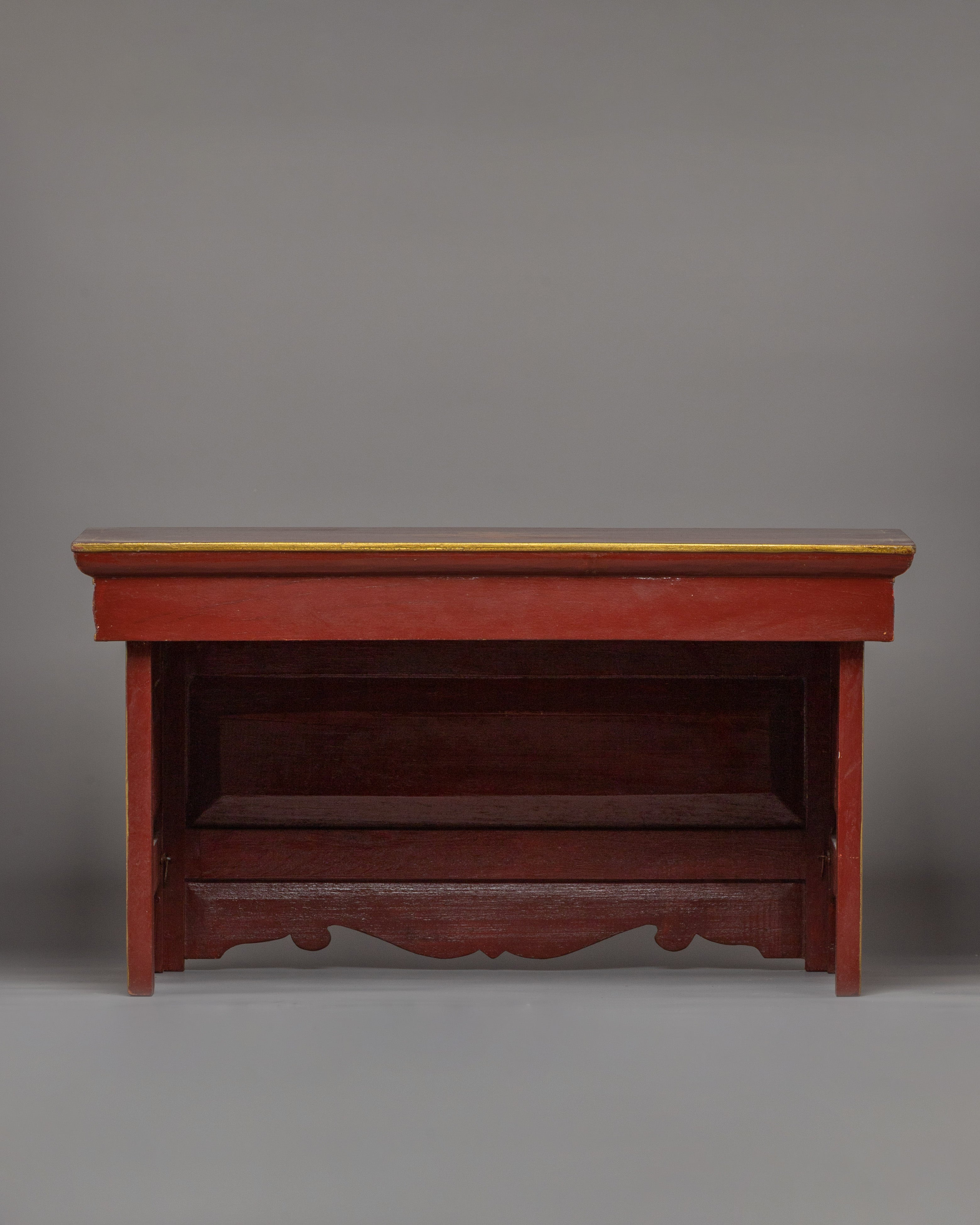 Hand-carved Tibetan Table (Chokchi) | Foldable Altar Table