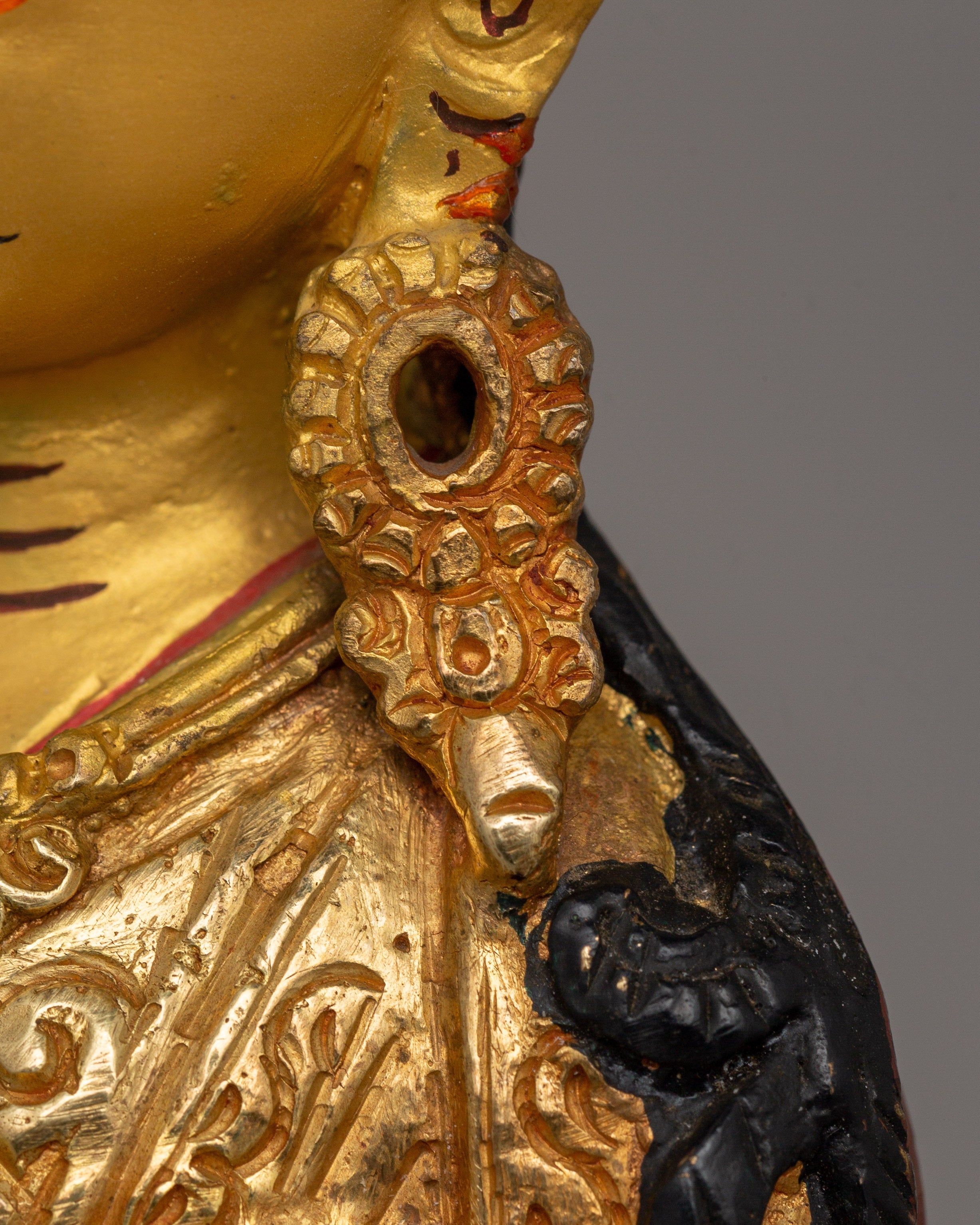 Tibetan Master Padmasambhava Statue | Sculpture for Spiritual Shrine & Altars