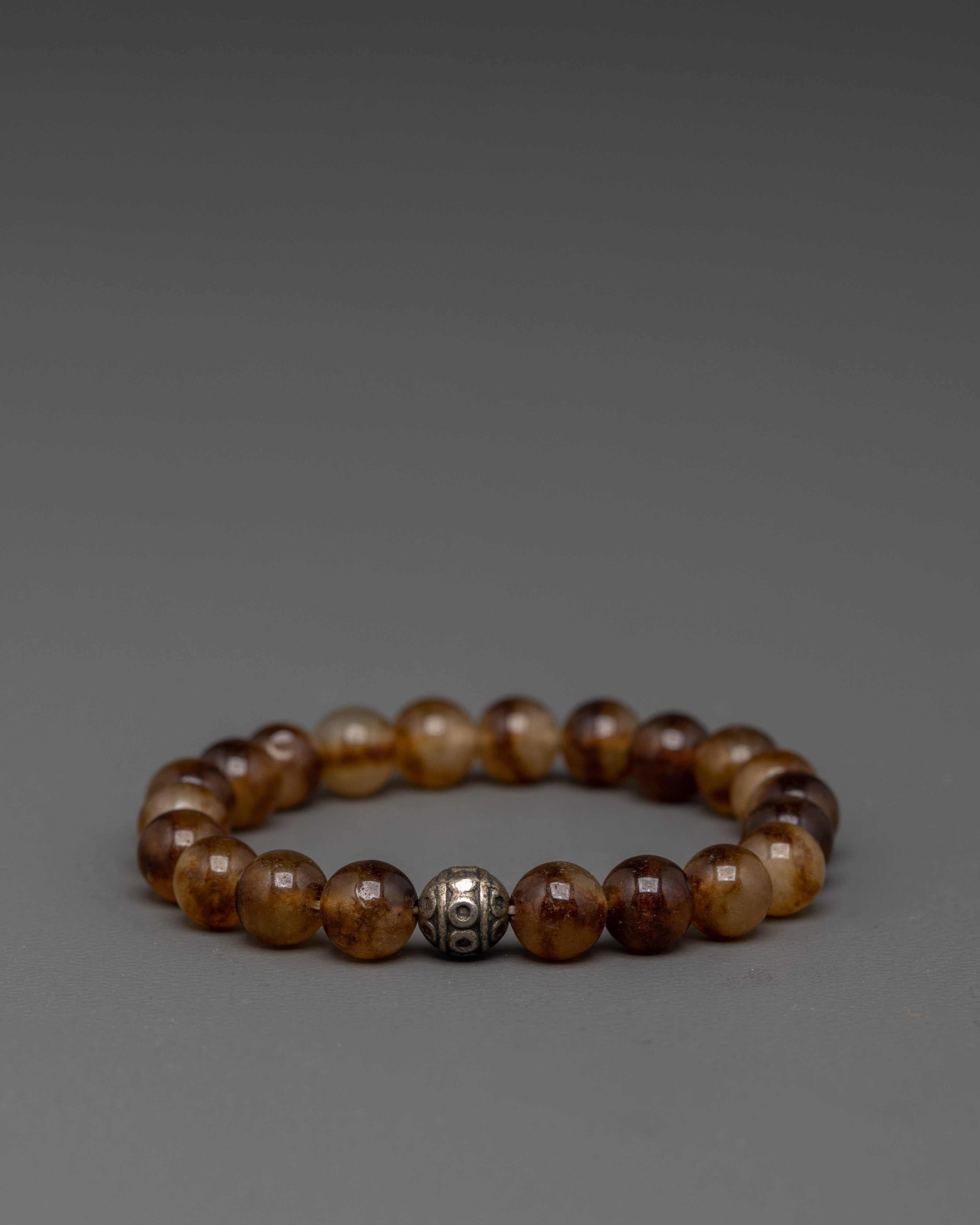 Handmade Earth Tone Beads Bracelet | Brown Beaded Accessory