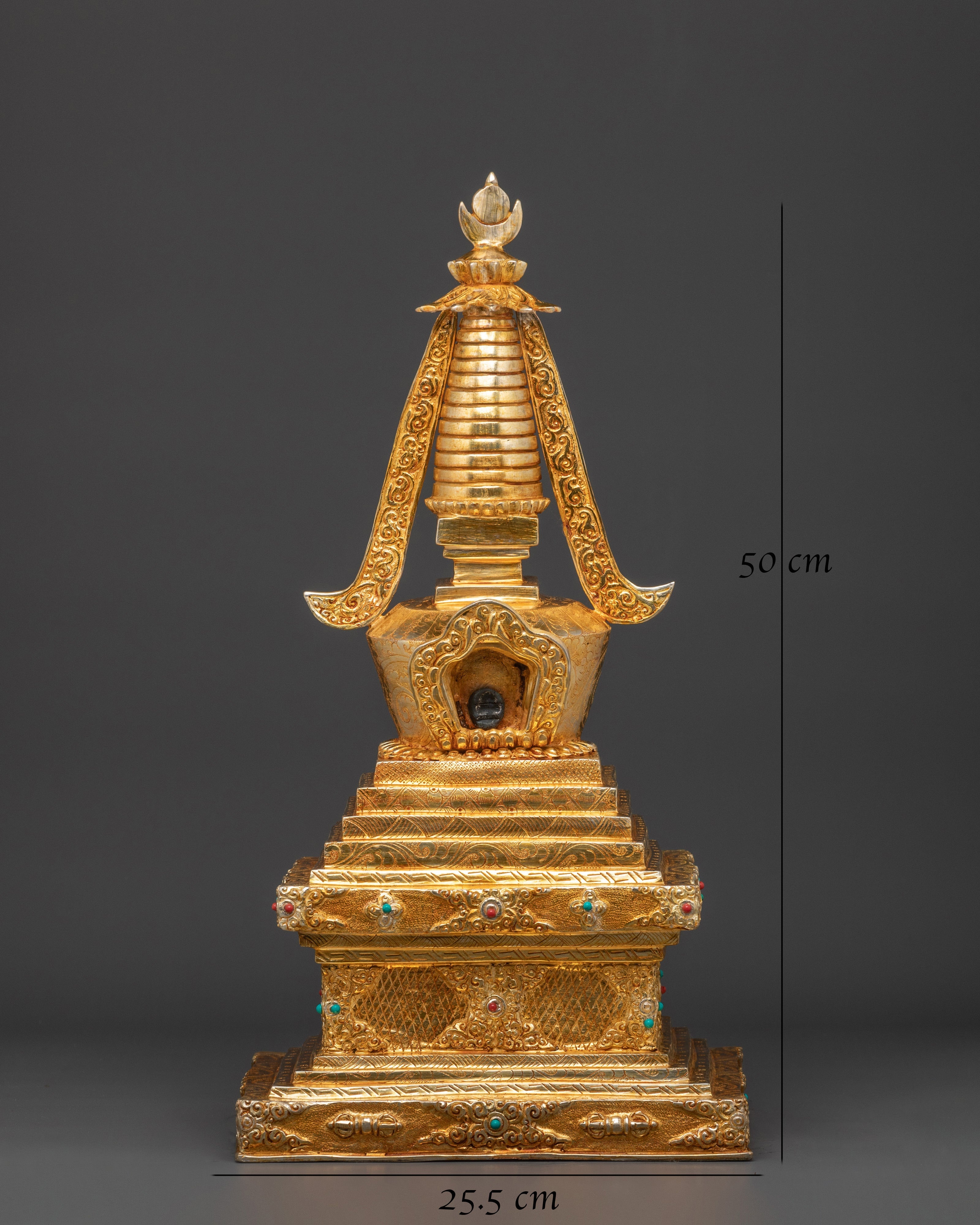 Traditional Tibetan Stupa for Peaceful Environment | Meditation Altar Decor