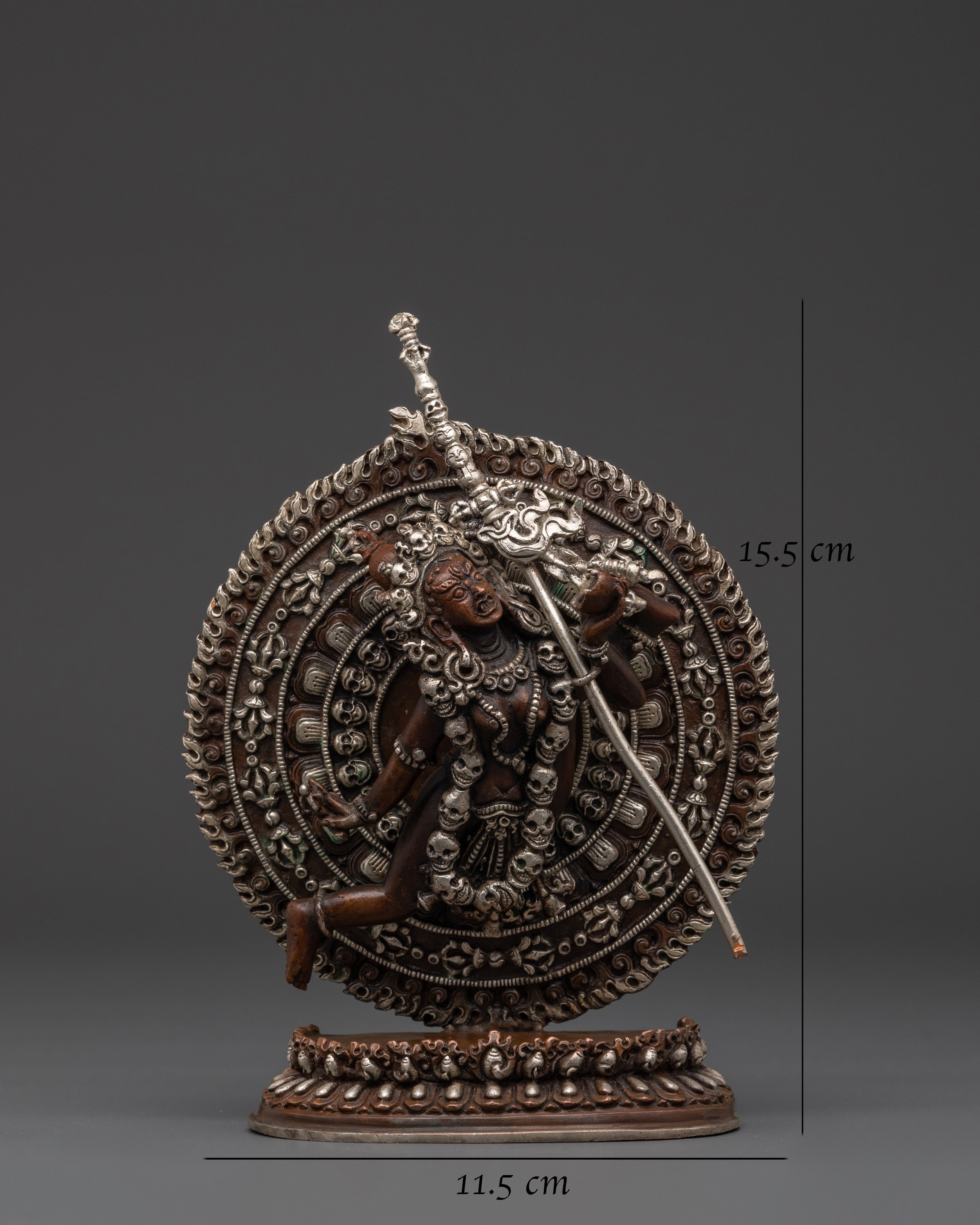 Vajrayogini Copper Figurine | Copper Body with Silver Plating