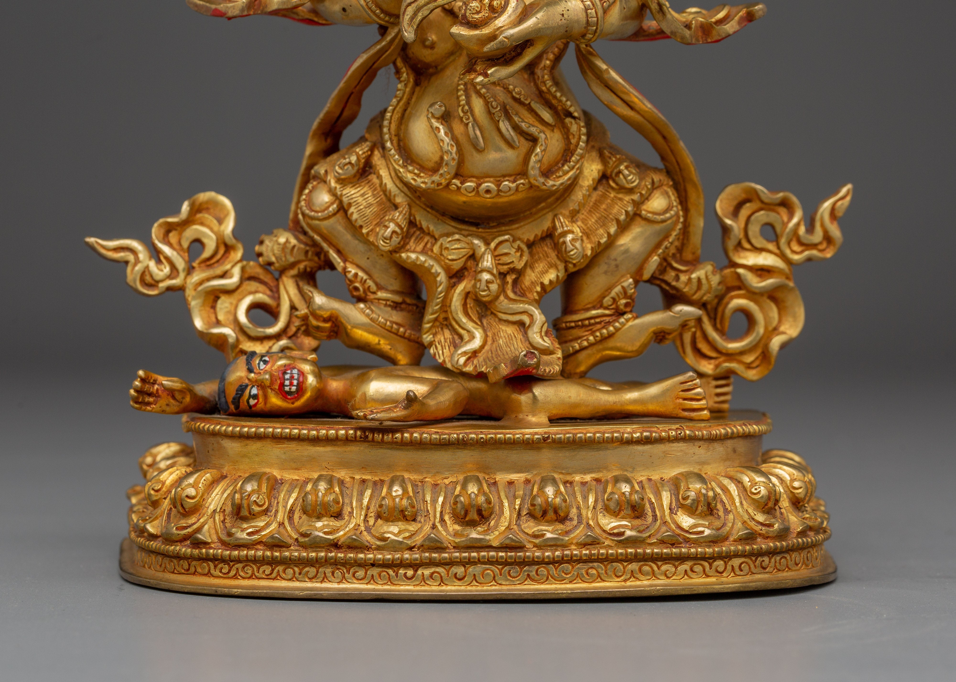 Sacred Statue of Sakya Mahakala | Tibetan Buddhist Dharma Protector