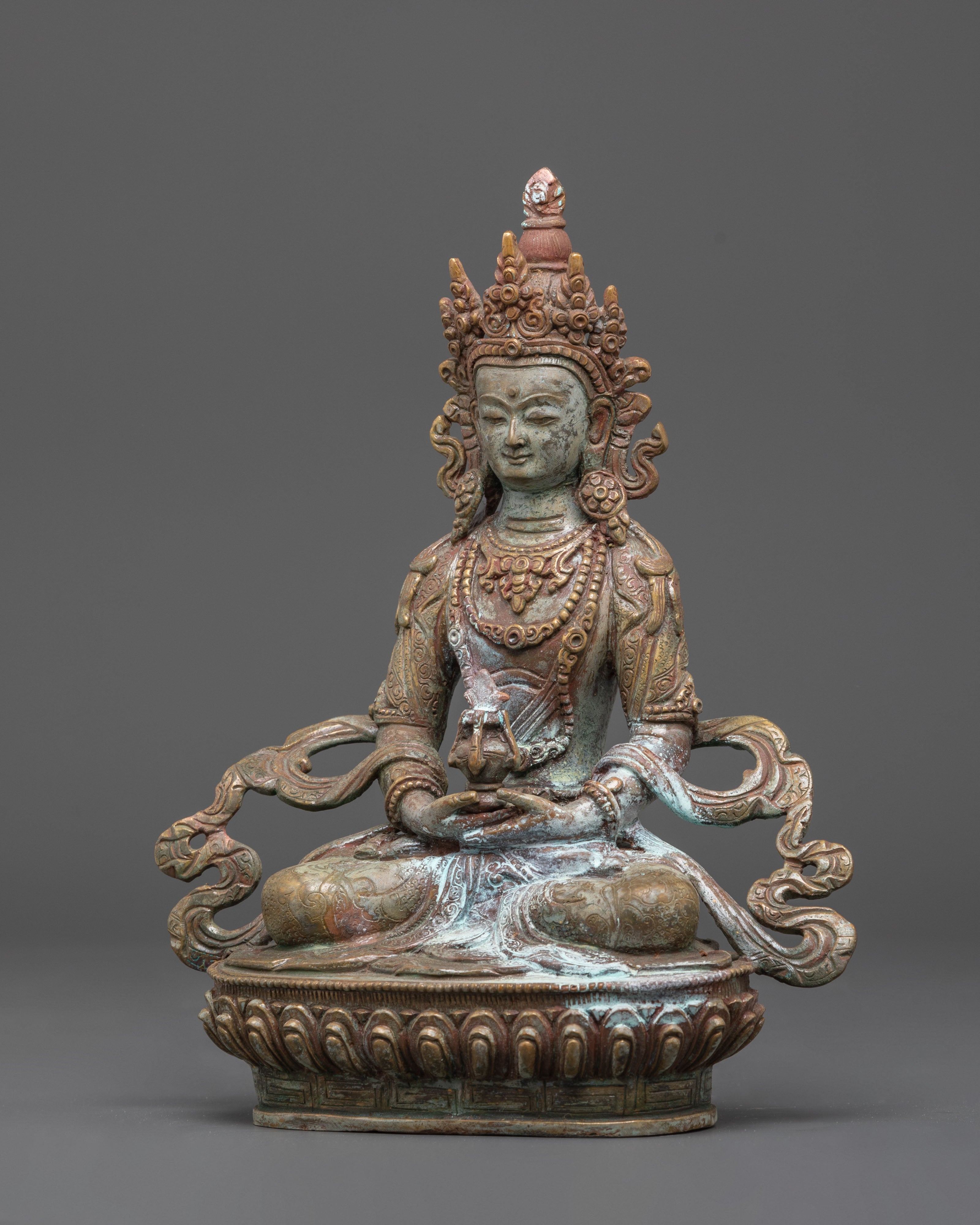 Sacred Amitayus Statue for Spiritual Healing | Spiritual Buddha for Meditation
