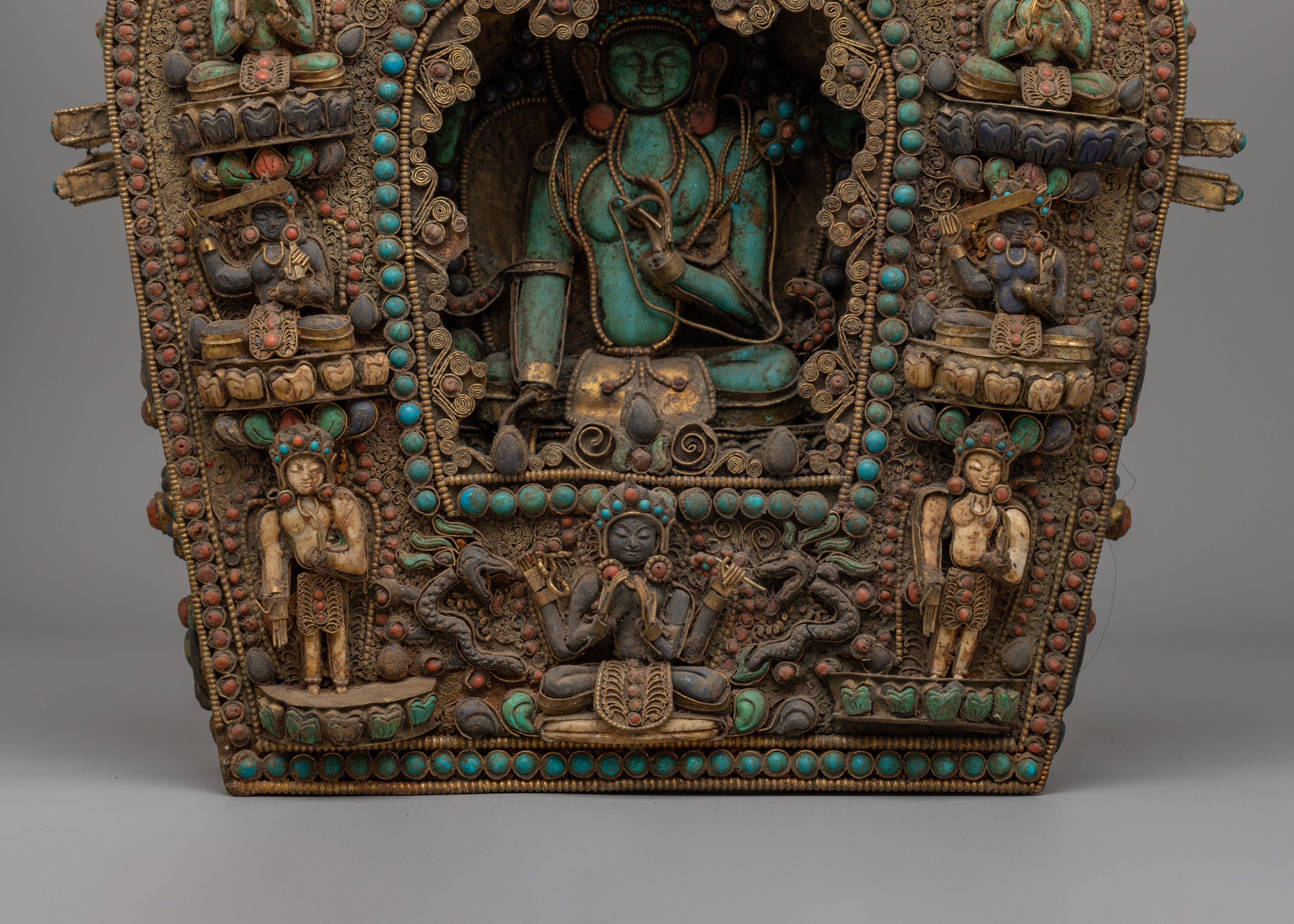 Green Tara Ghau Box | Spiritual Prayer Amulet