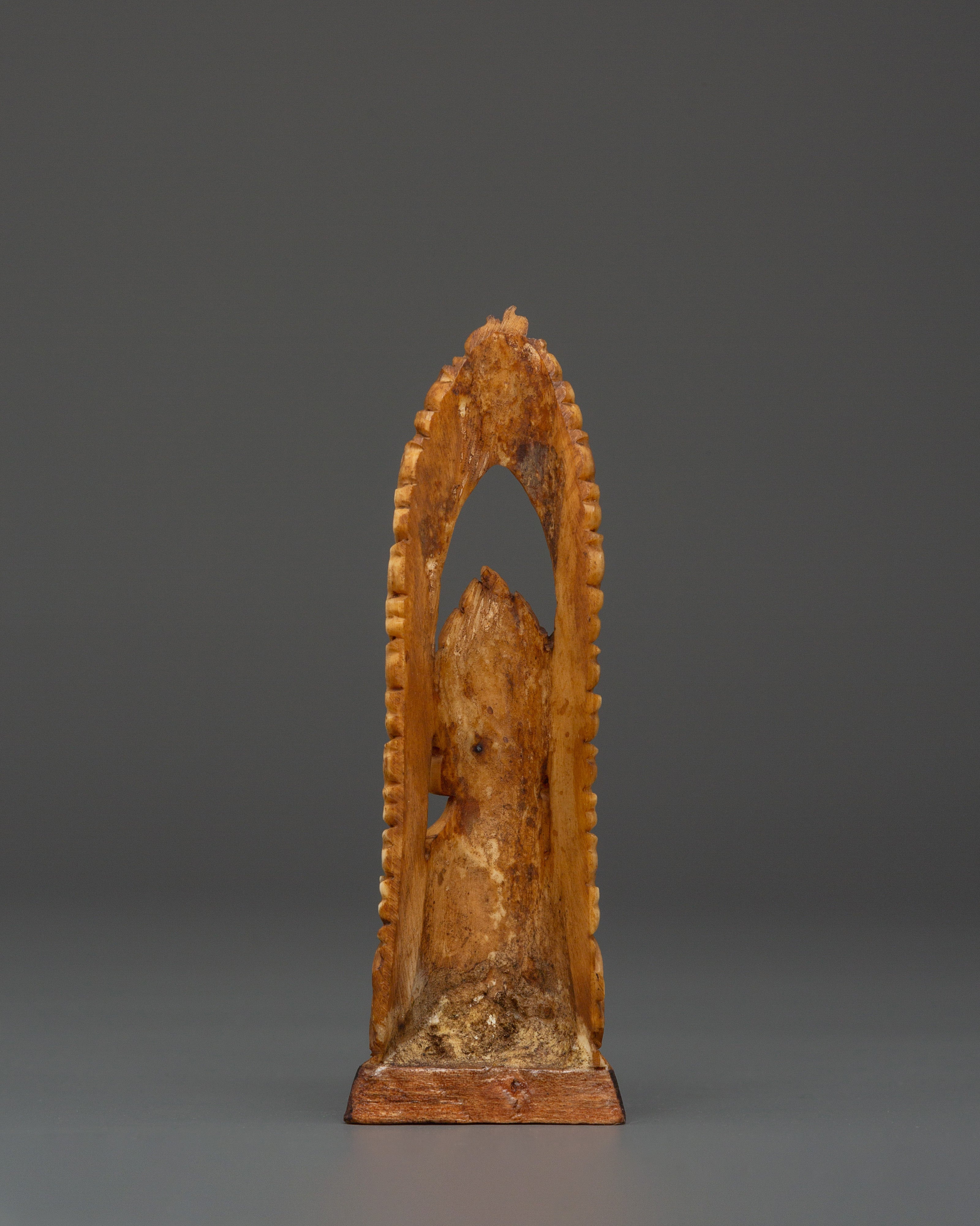 Yak Bone Sculpture | Handcrafted Tibetan Deity Carving