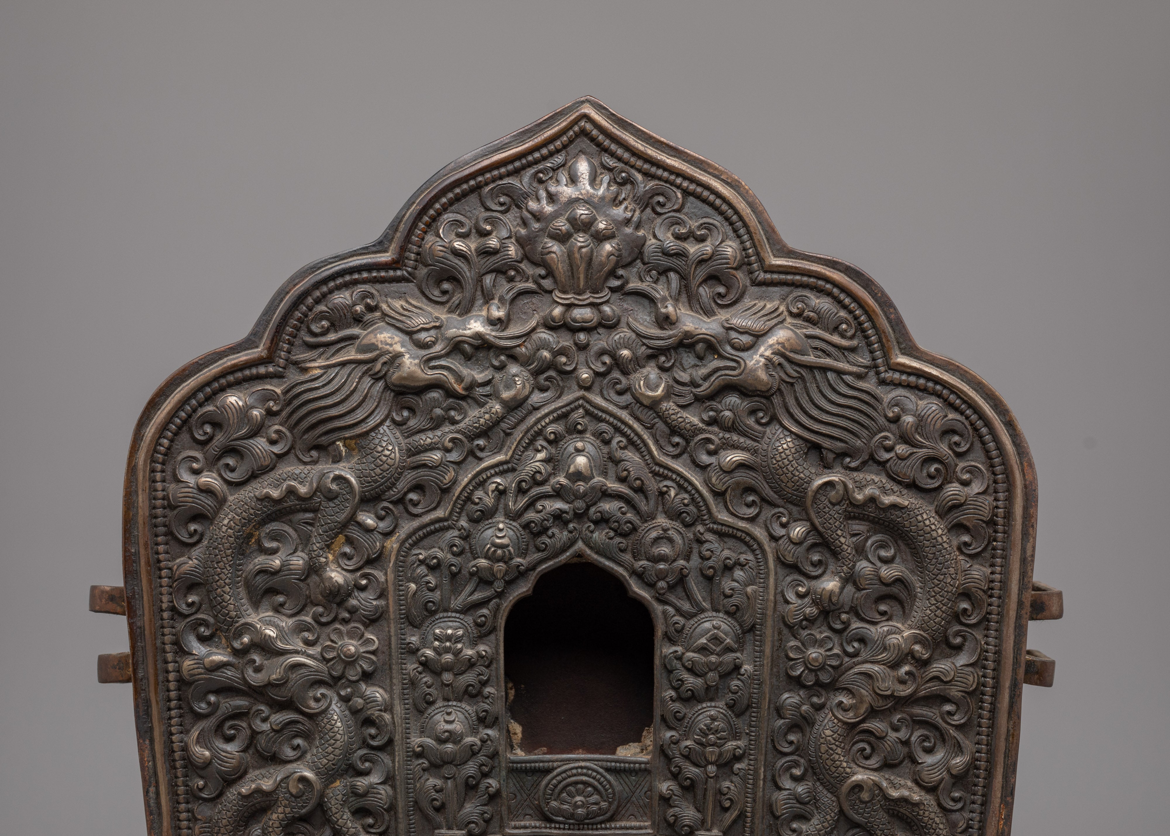 Dragon Design Ghau Box | Handcrafted Tibetan Ritual Box