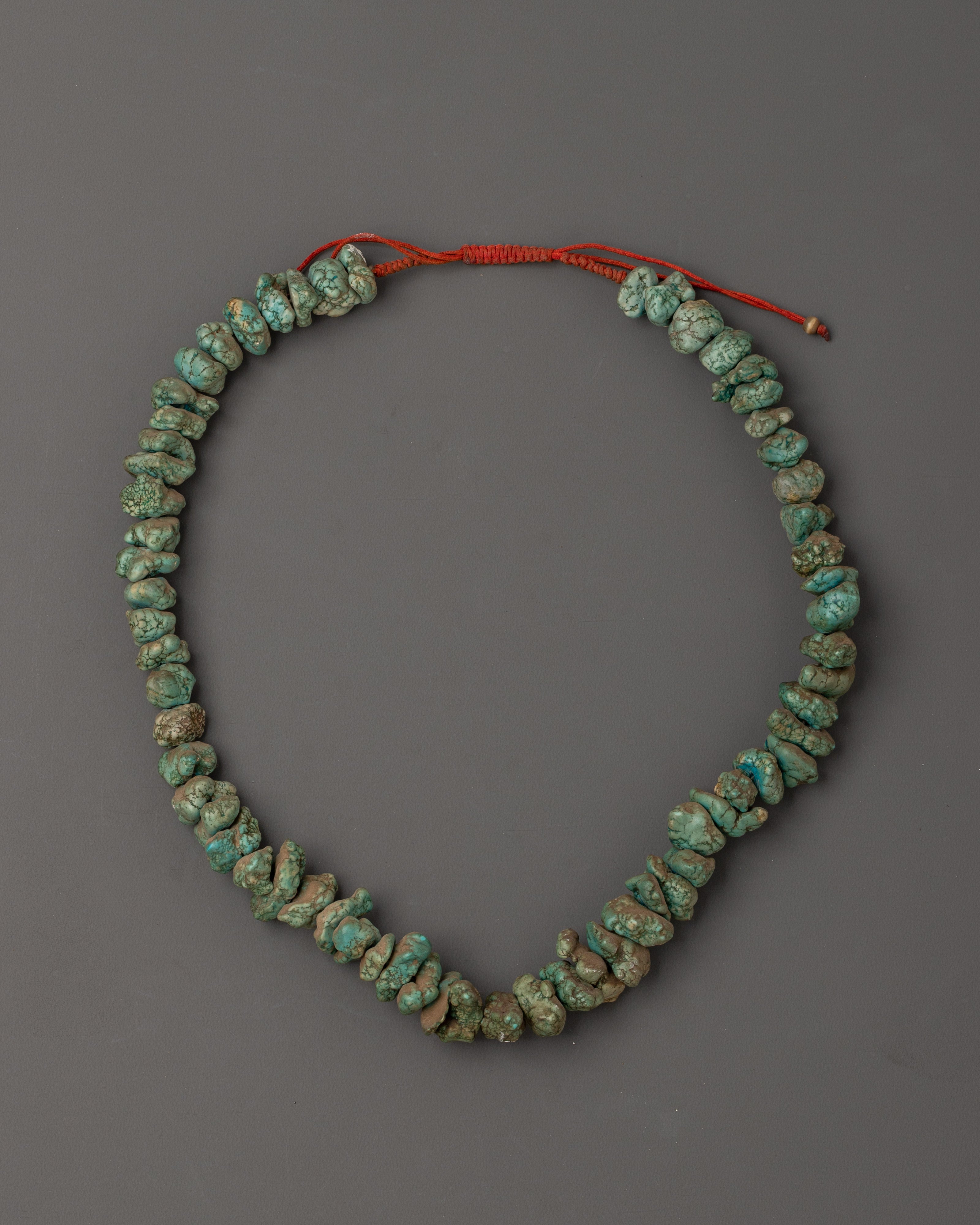 Handmade Turquoise Mala | Spiritual Boho Bead Mala