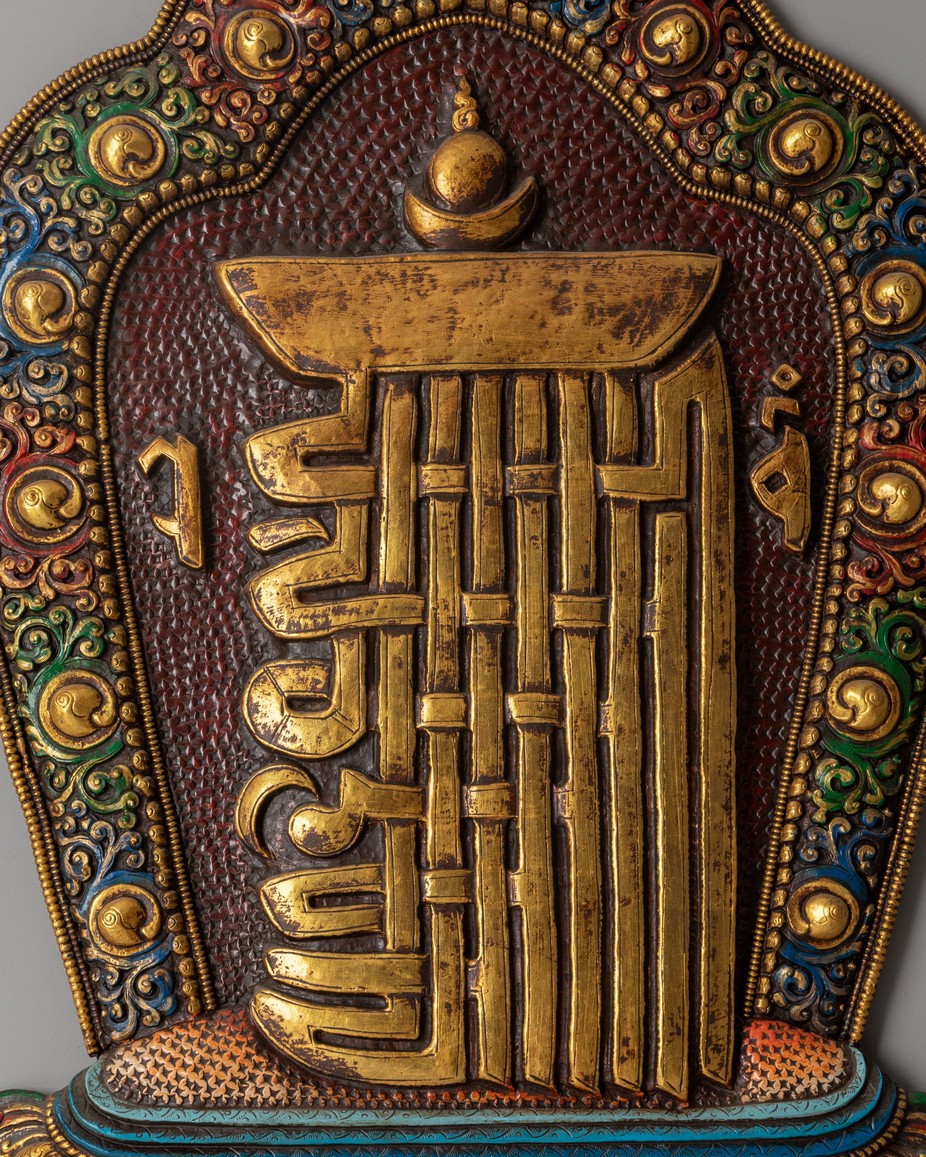 Brass Kala Chakra Wall Hanging | Wheel of Time