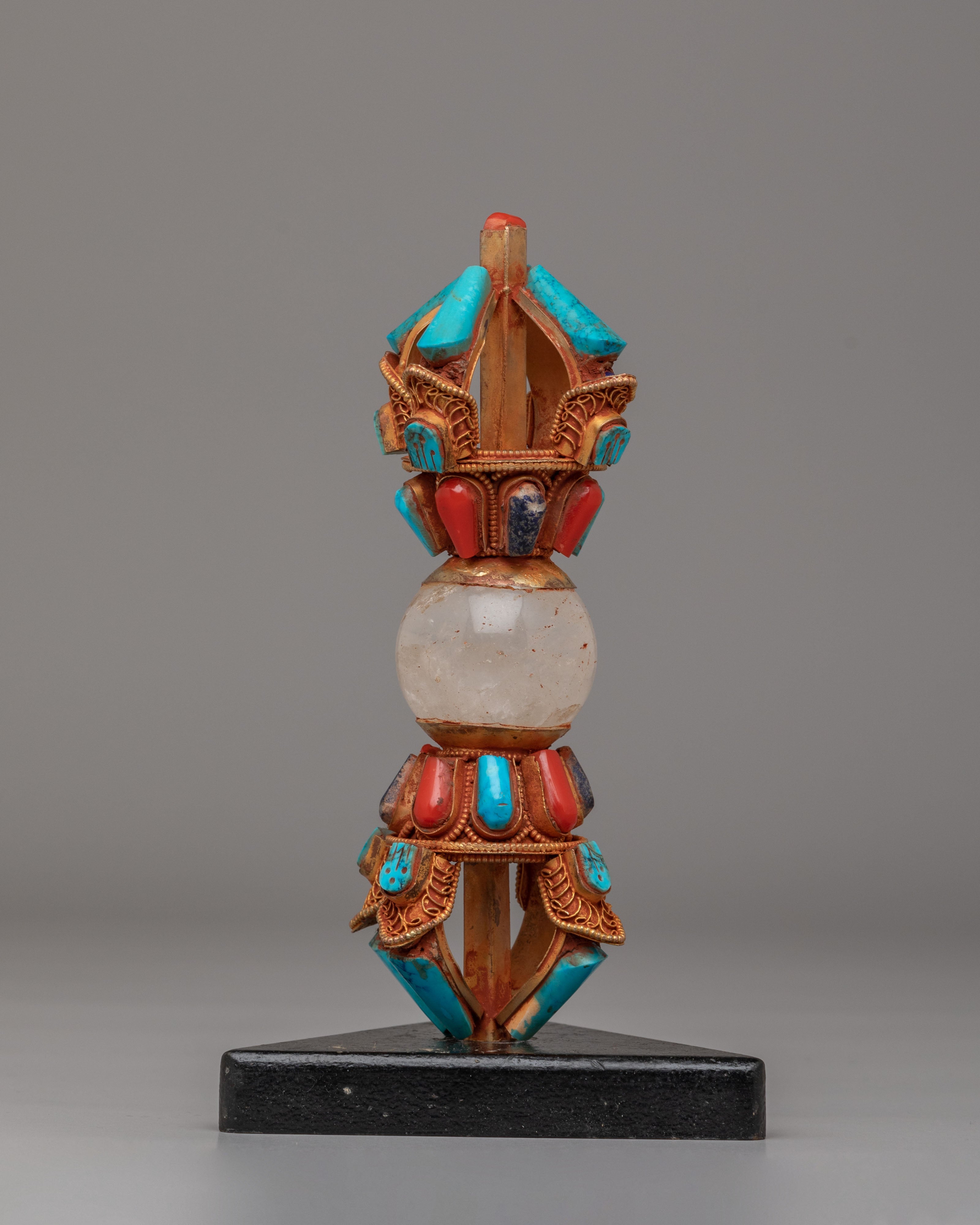 Spiritual Ritual Vajra | Hand-carved gemstone & crystal vajra