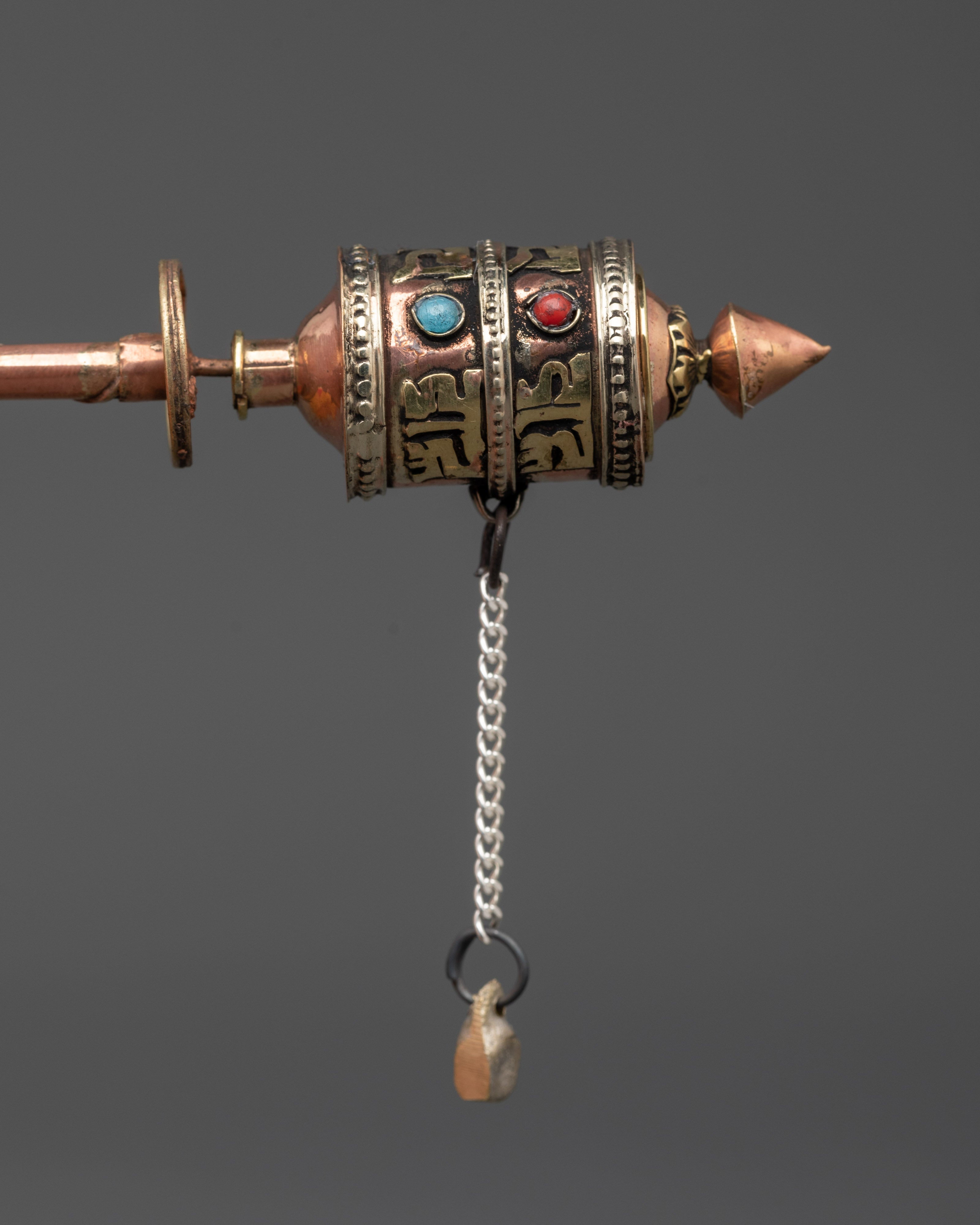 Prayer Wheel Buddhist Ritual Tool | Ideal for Mindful Buddhist Practice