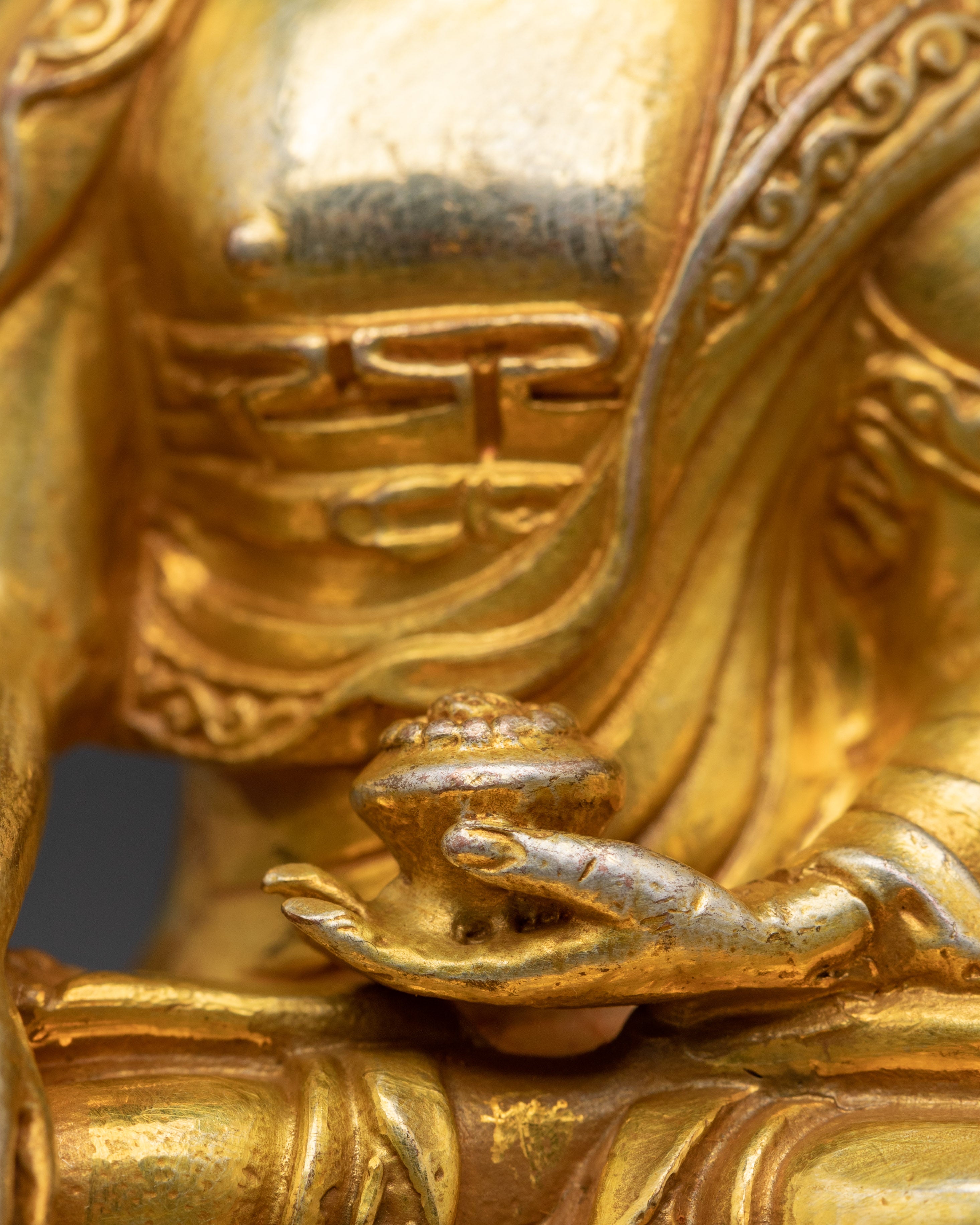 Shakyamuni Buddha Statue with Halo | Tibetan Spiritual Meditation Shrine