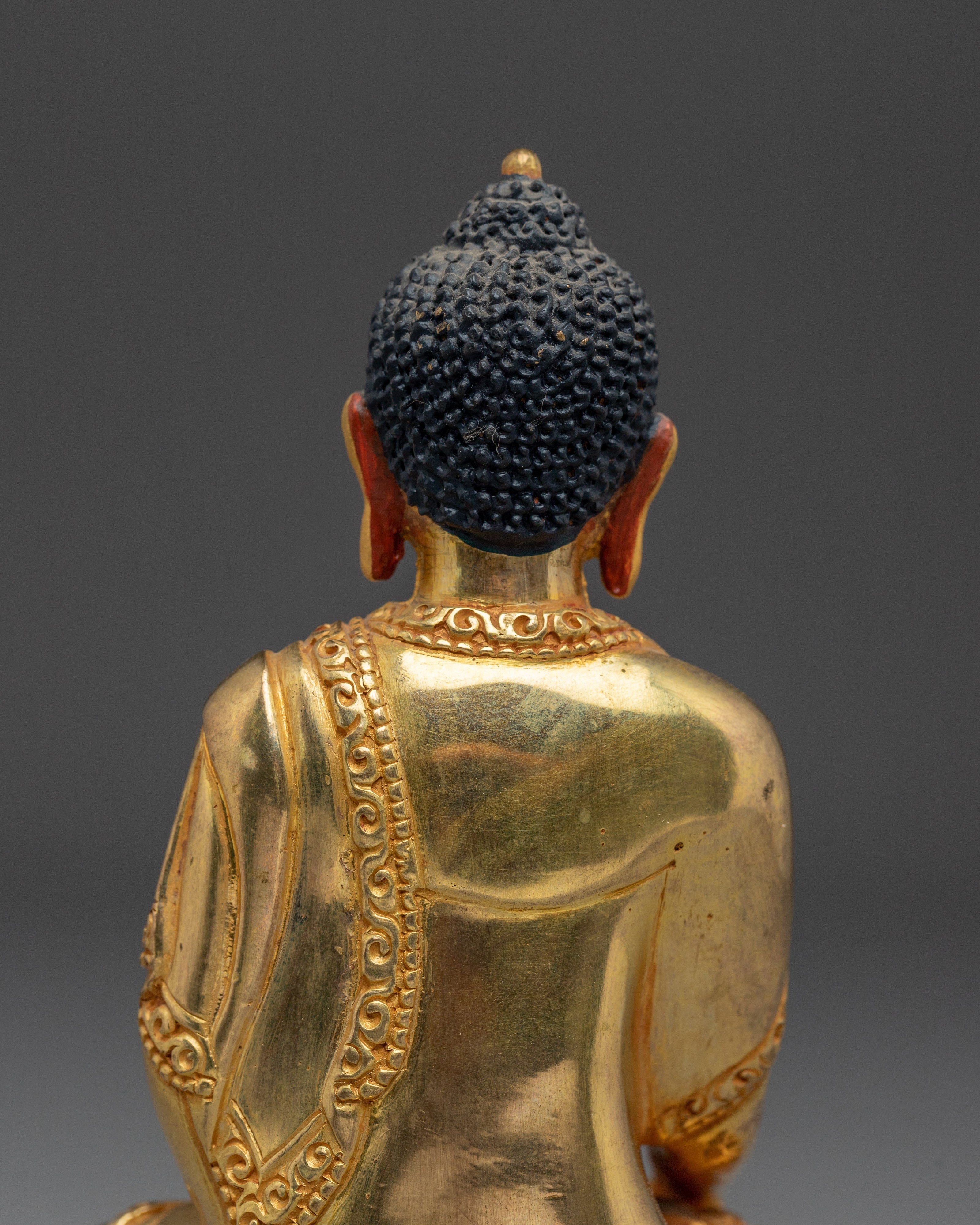 Handmade Tibetan Shakyamuni Buddha Statue | Buddhist Decor