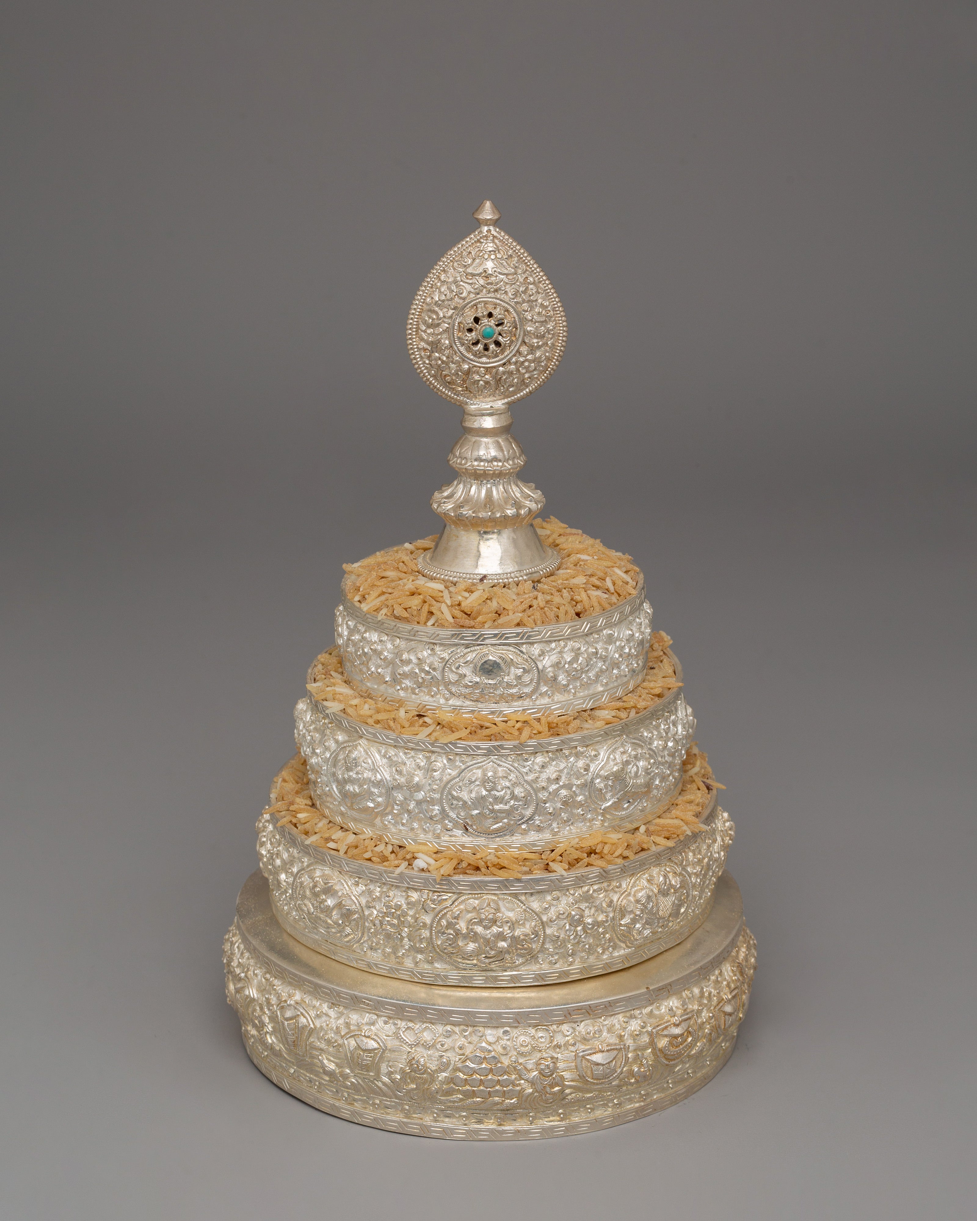 Buddhist Guru Offering Mandala | Perfect for Altar and Rituals
