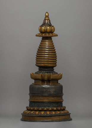 Copper Body Kadampa Chaitya | Sacred Tibetan Buddhist Stupa