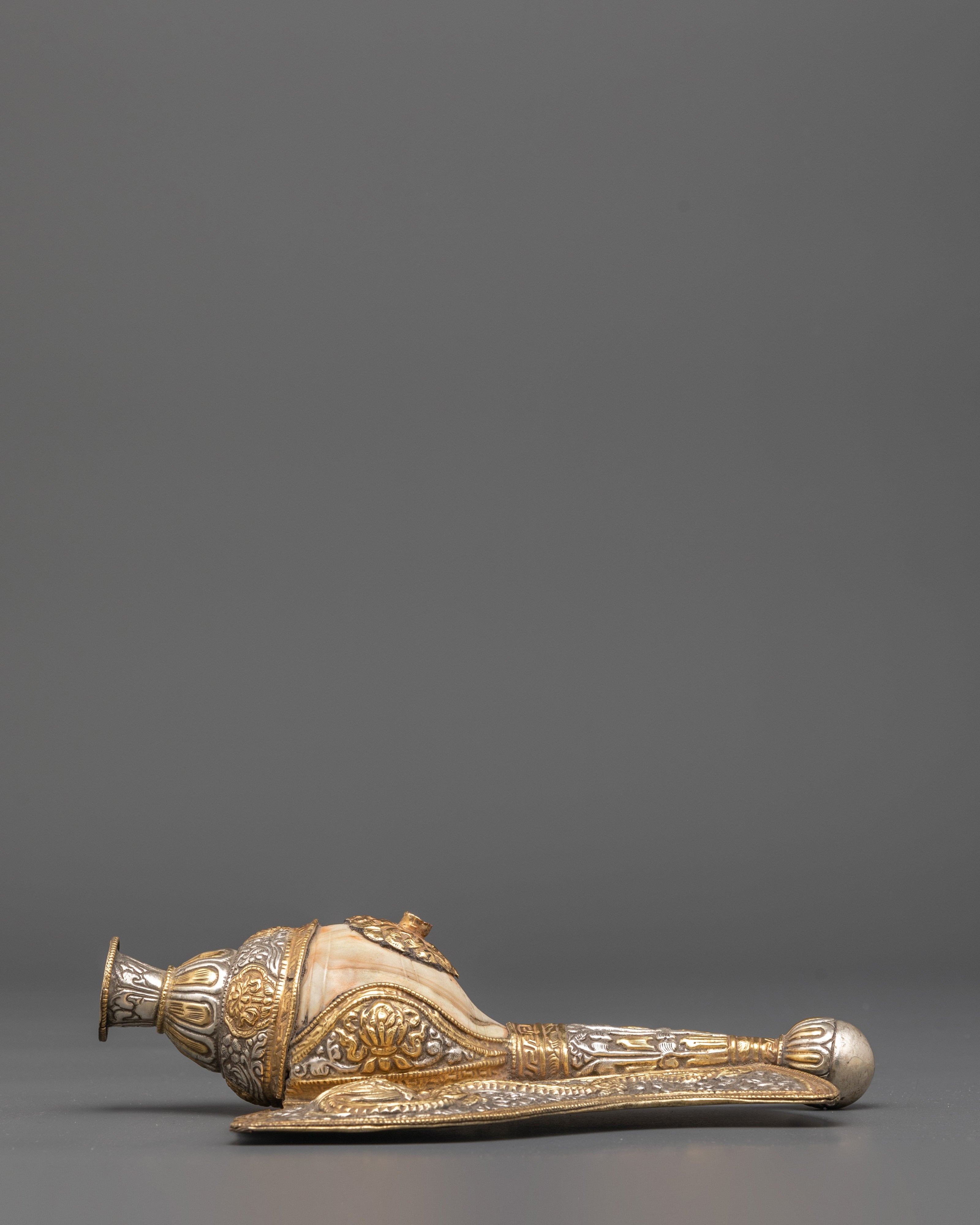 Handmade Buddhist Ritual Conch | Symbol of Protection and Power