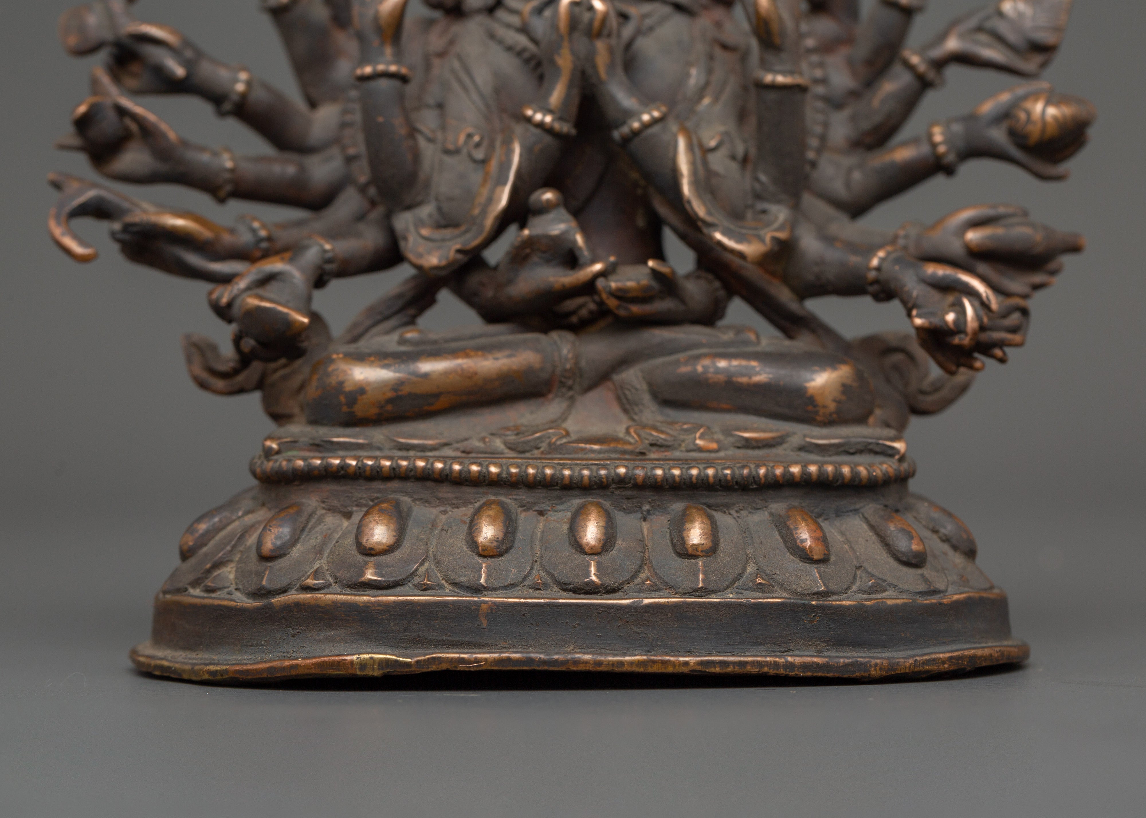 Antique Copper Chundi Statue | Buddhist Deity of Compassion & Prosperity
