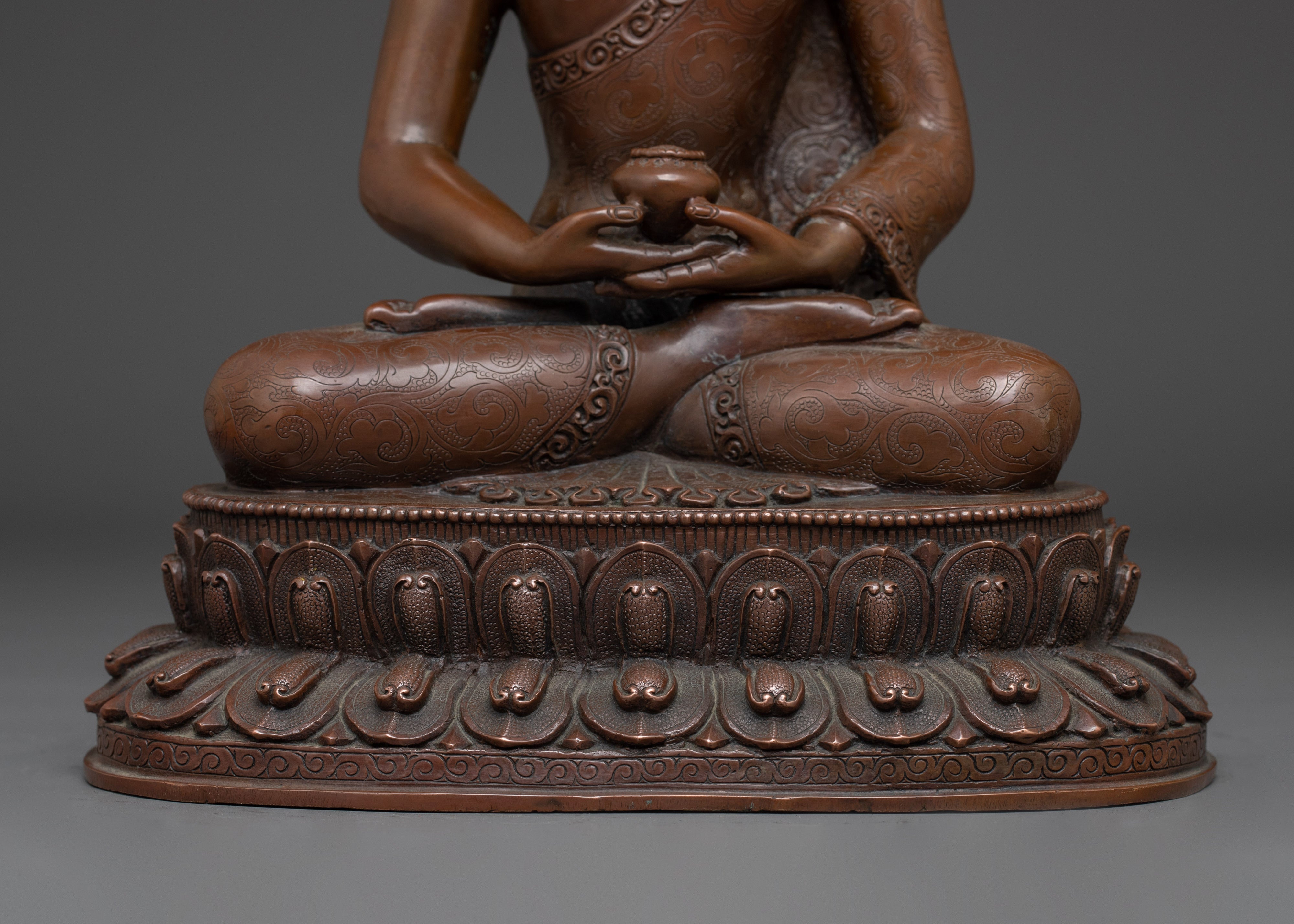 Himalayan Oxidized Amitabha Buddha Statue | Buddhist Spiritual Decor