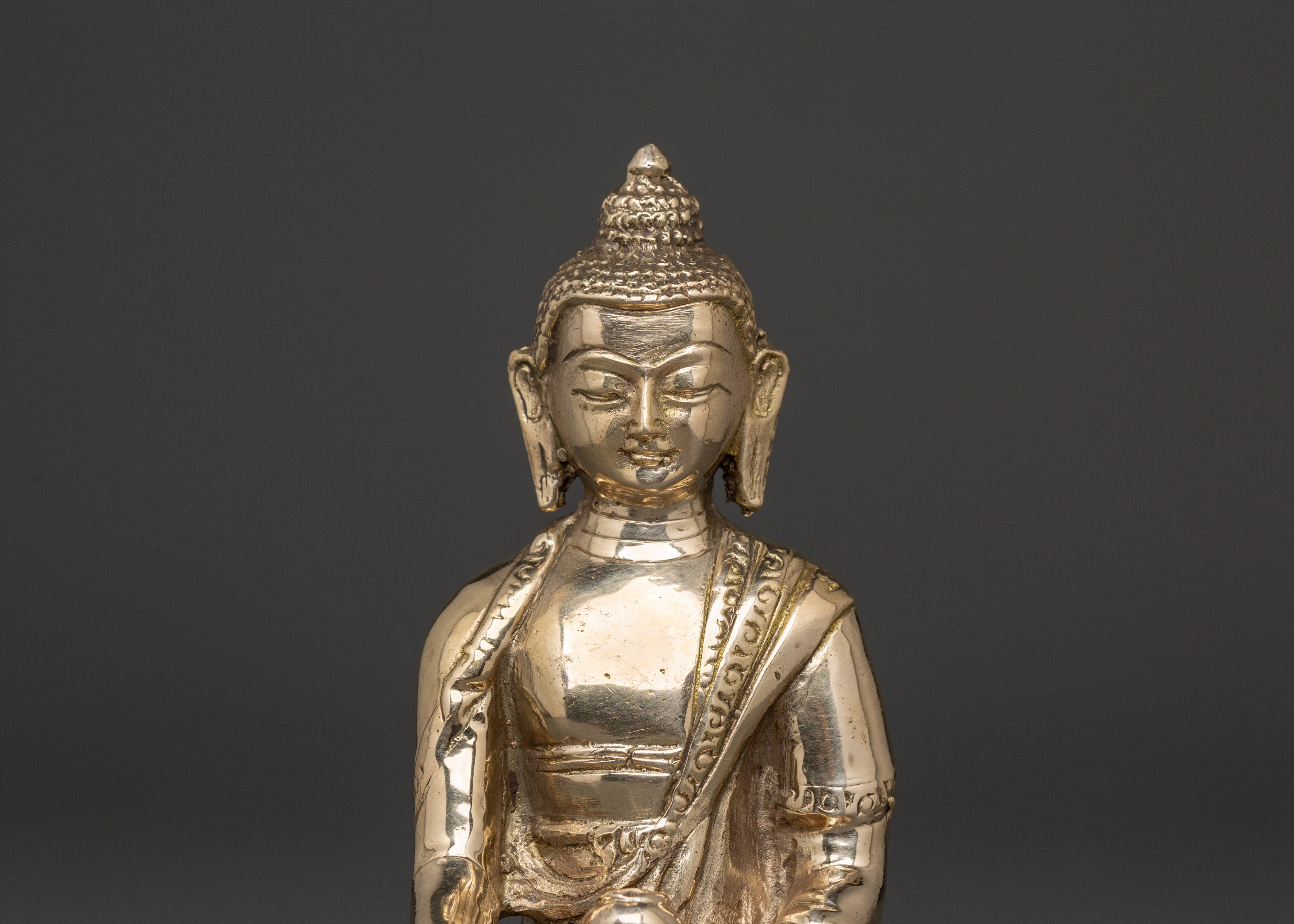 Historical Shakyamuni Buddha Statue | Traditional Brass Sculpture