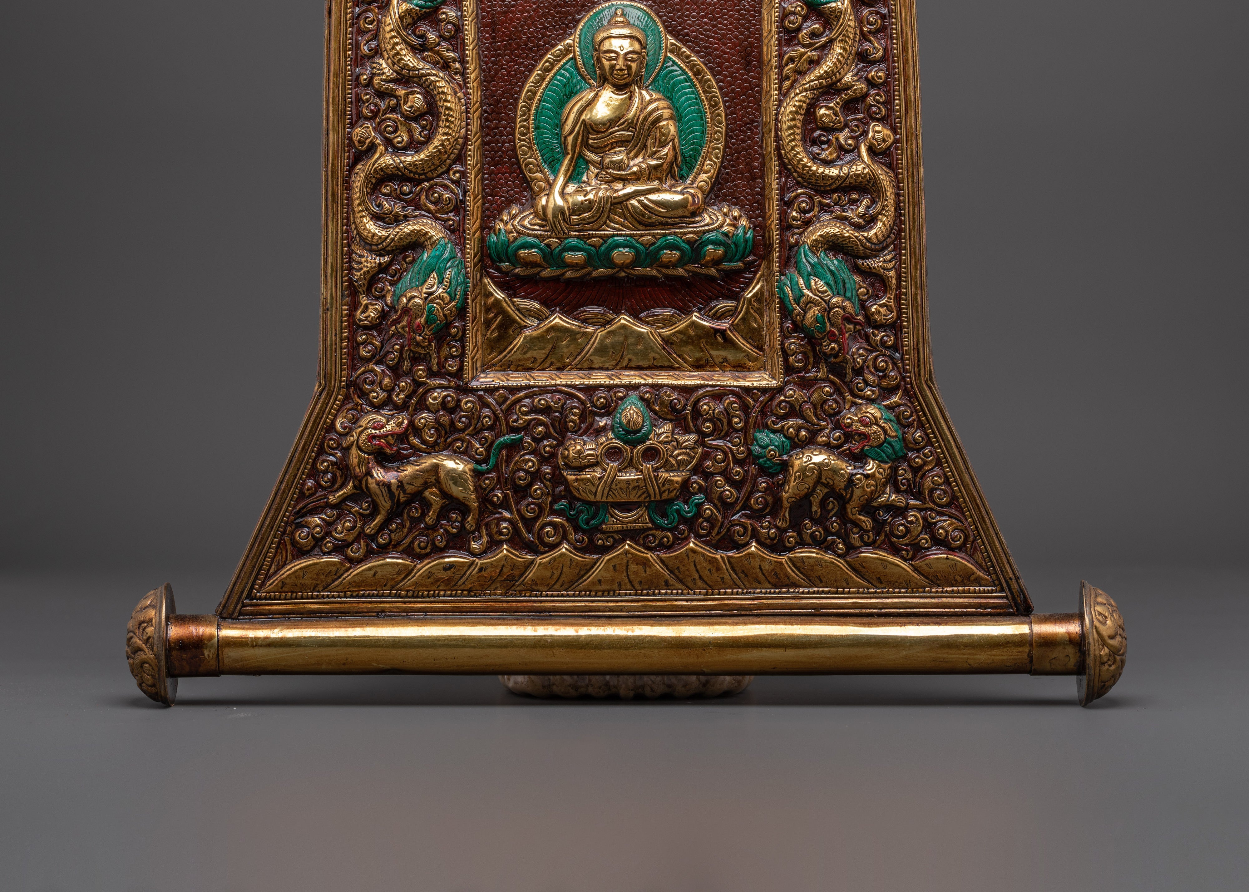Buddha Shakyamuni Brass Wall Hanging | A Sacred Symbol of Peace and Enlightenment