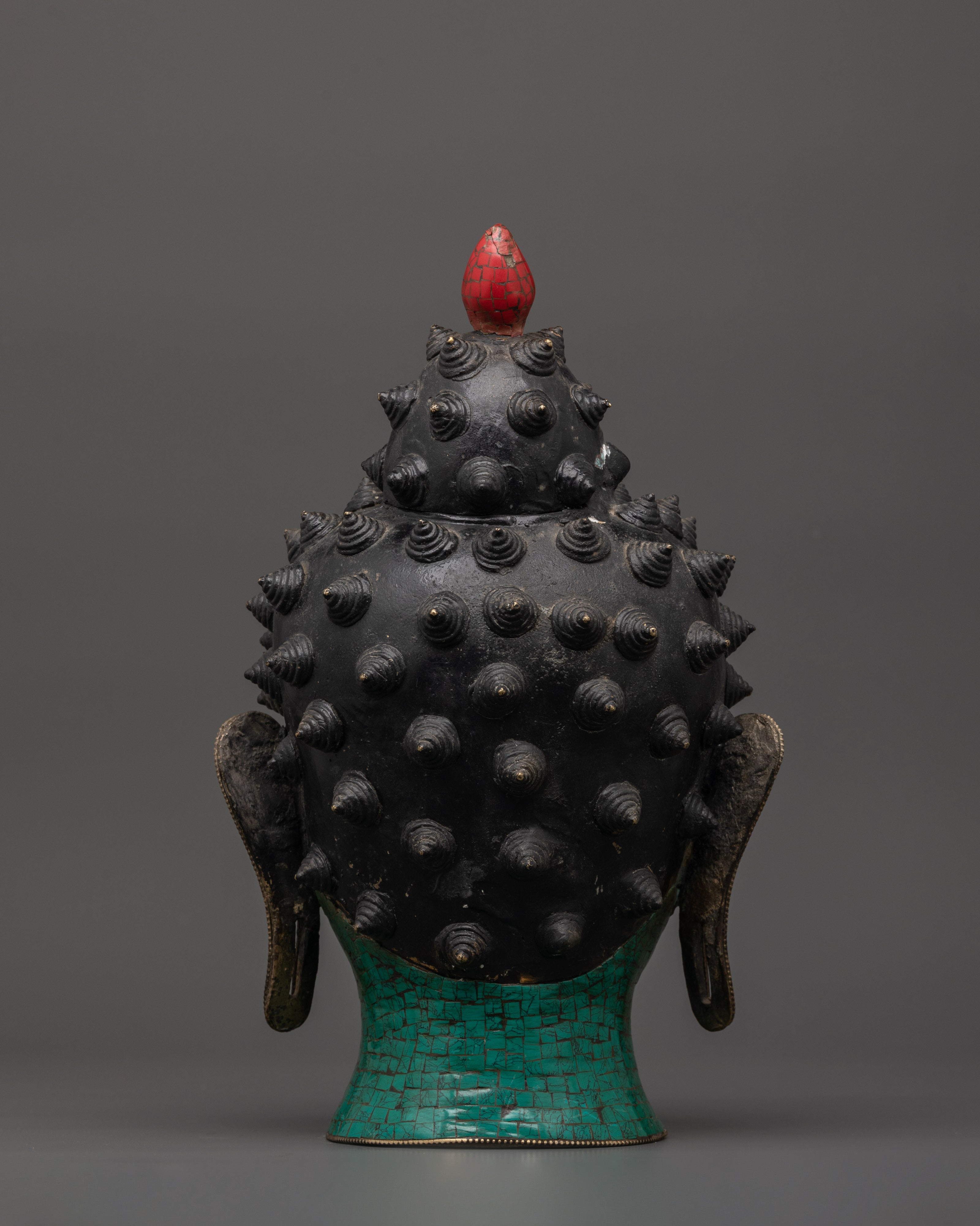 Hand-Crafted Buddha Head Brass statue | Buddhist Altar Art
